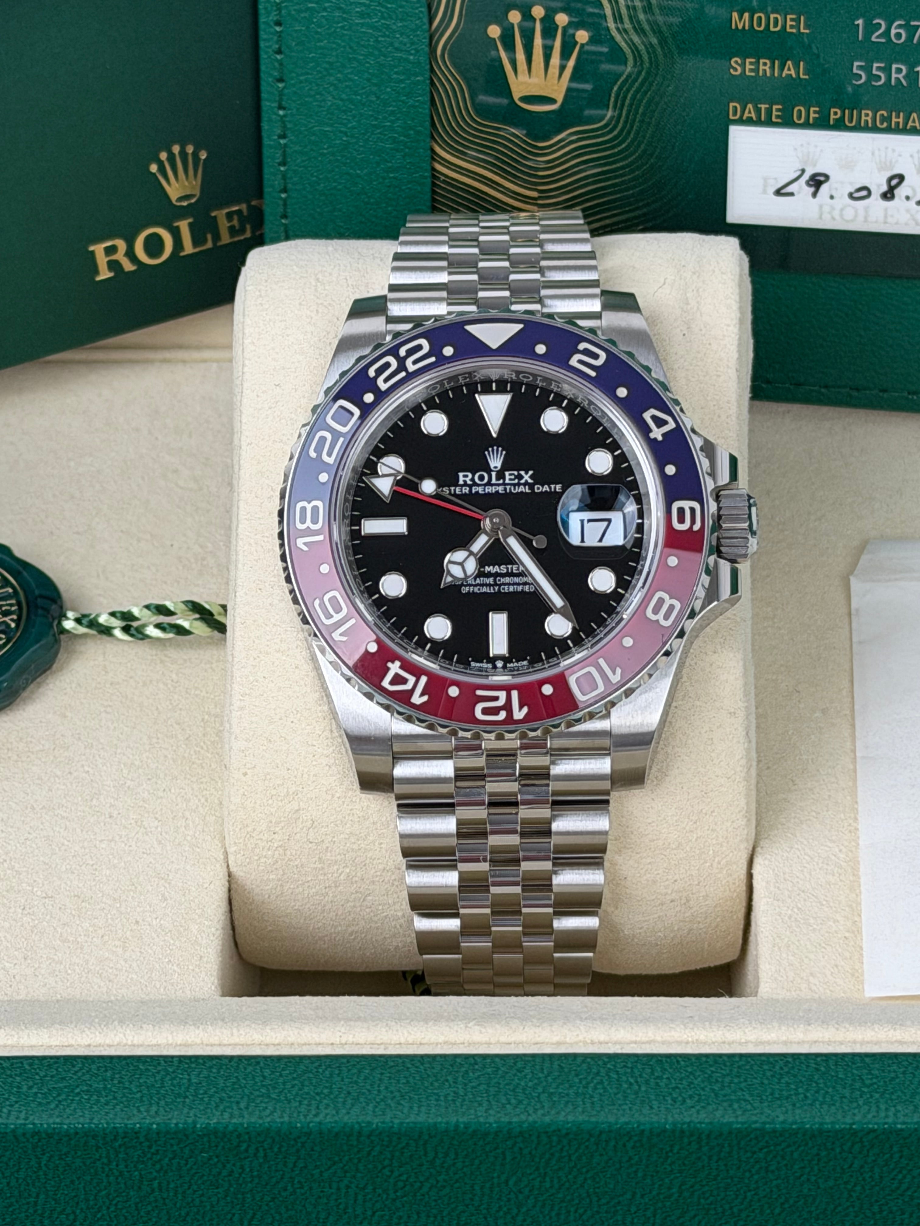 Rolex GMT-Master II Pepsi 126710BLRO / 2025 / FULL SET / WIE NEU