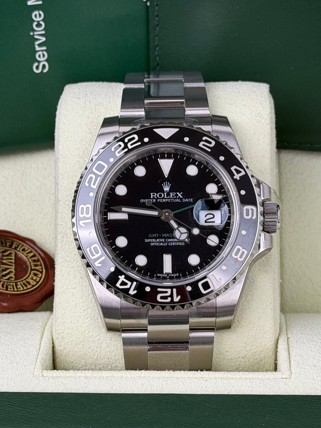Rolex GMT-Master II 116710LN / 2011 / FULL SET / NEU / STICKERED