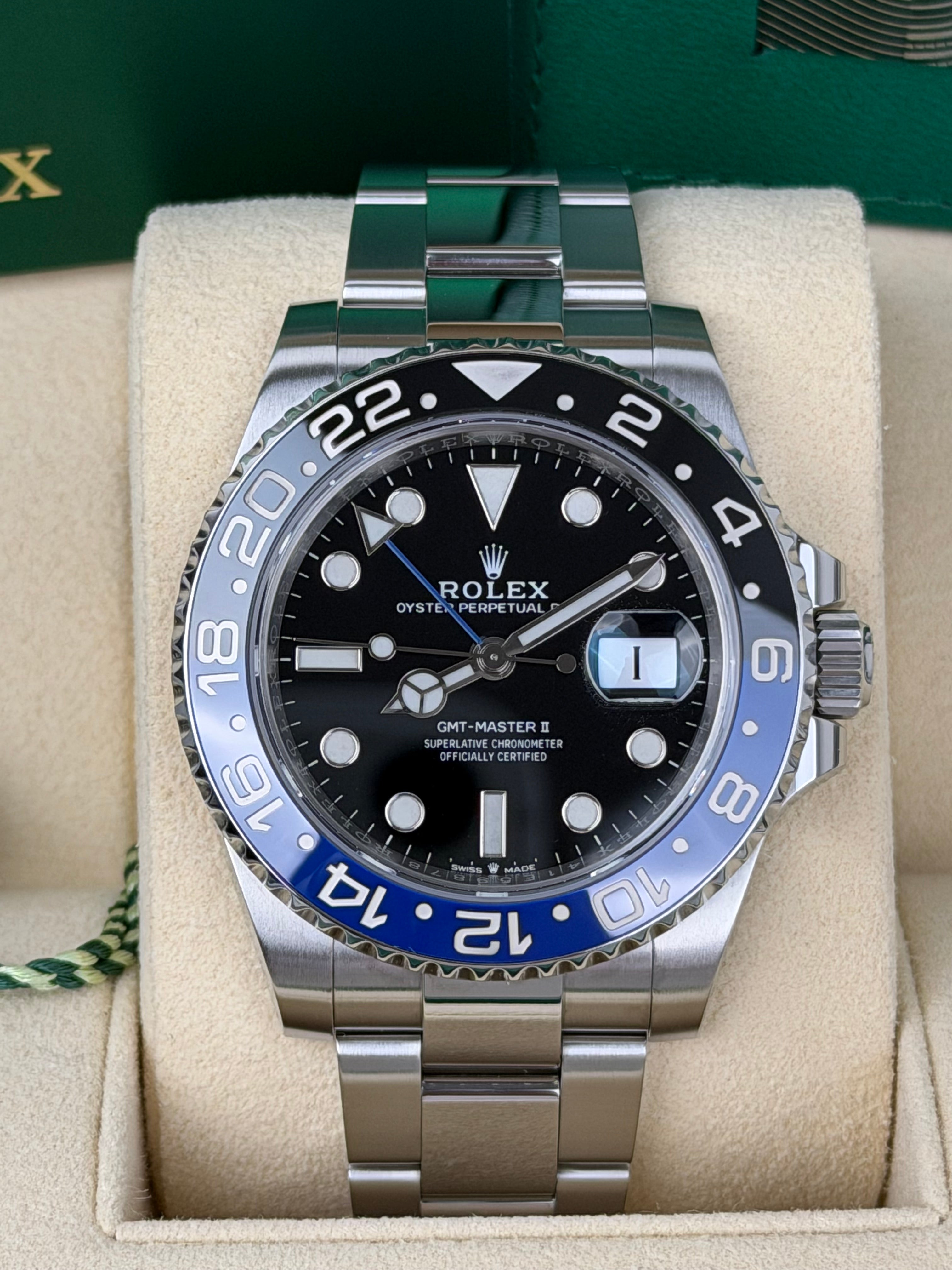 Rolex GMT-Master II Batman 126710BLNR / 2021 / FULL SET / WIE NEU / ERSTKAUFRECHNUNG