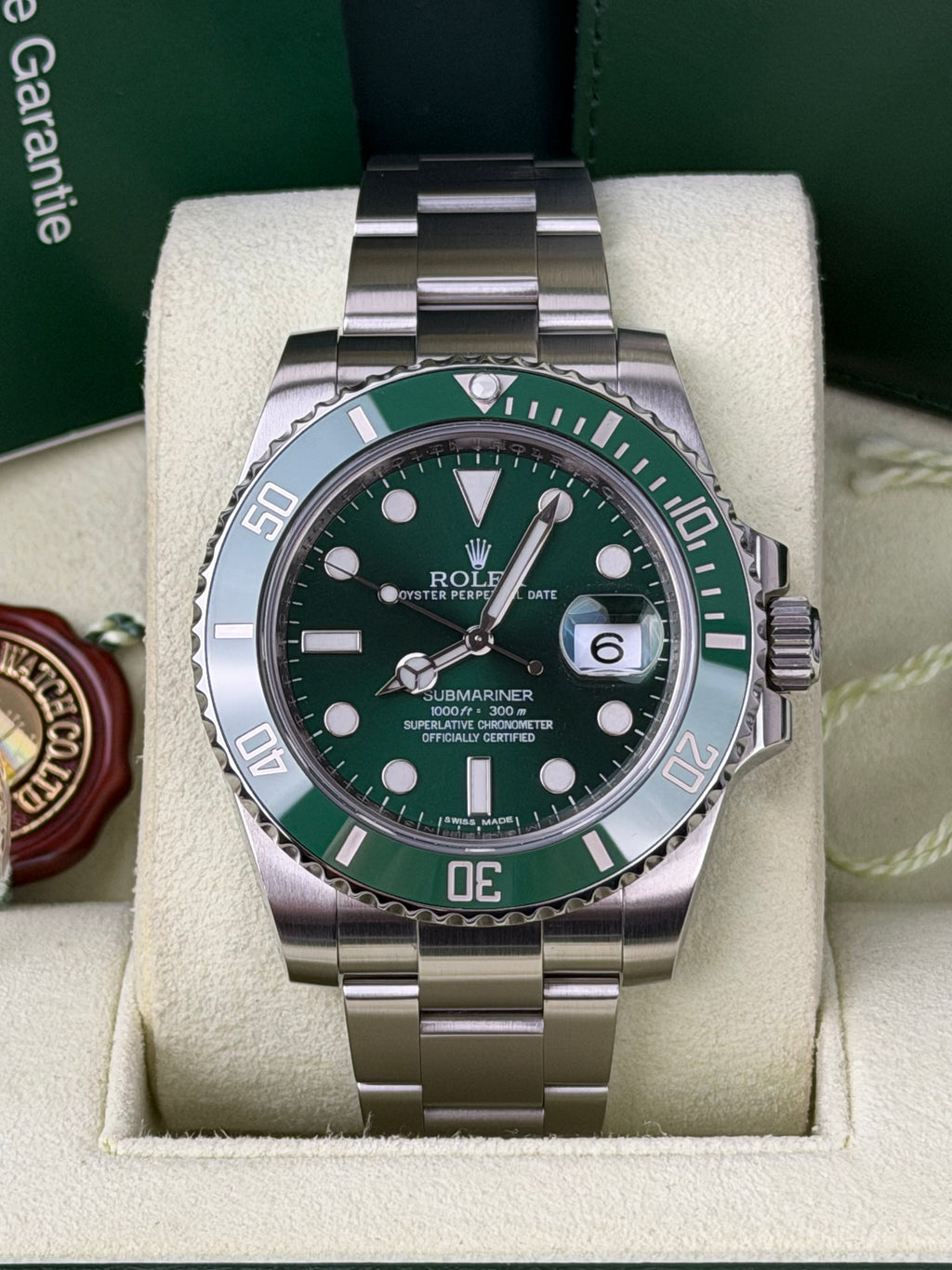 Rolex Submariner Date HULK 116610LV / 2010 / FULL SET / WIE NEU / FIRST EDITION