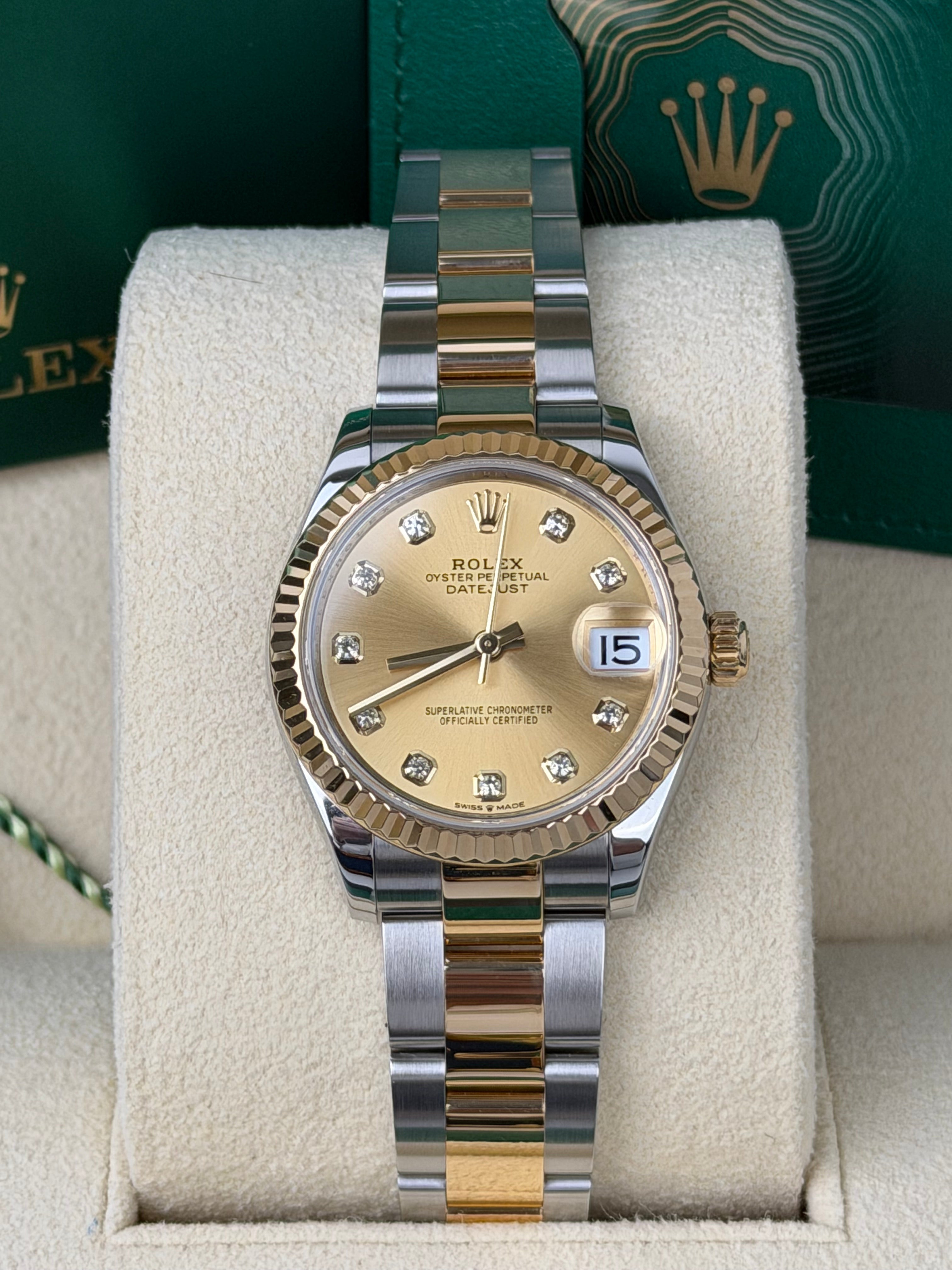 Rolex Datejust 31 Factory / 278273 / 2022 / FULL SET / WIE NEU