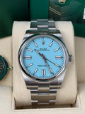 Rolex Oyster Perpetual 41 Tiffany 124300 / 2020 / FULL SET / WIE NEU
