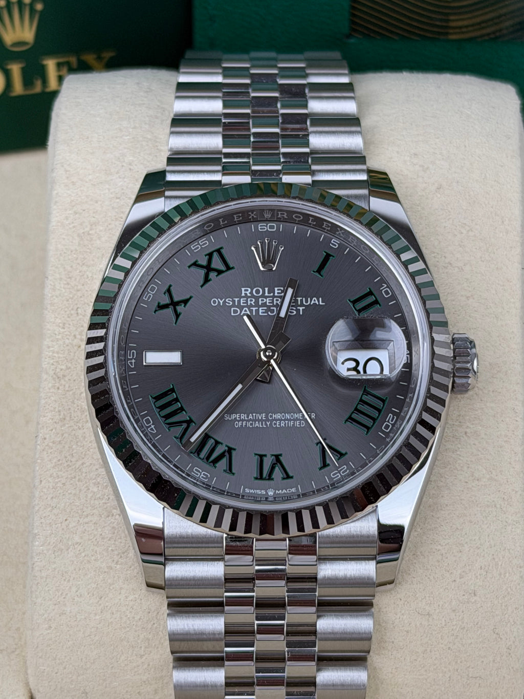 Rolex Datejust 36 Wimbledon 126234 / 2025 / FULL SET / NEU / ERSTKAUFRECHNUNG