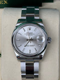 Rolex Datejust 31 Silber / 278240 / 2025 / FULL SET / WIE NEU / ERSTKAUFRECHNUNG