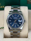 Rolex Datejust 36 Blue Motif 126200 / 2023 / FULL SET / WIE NEU