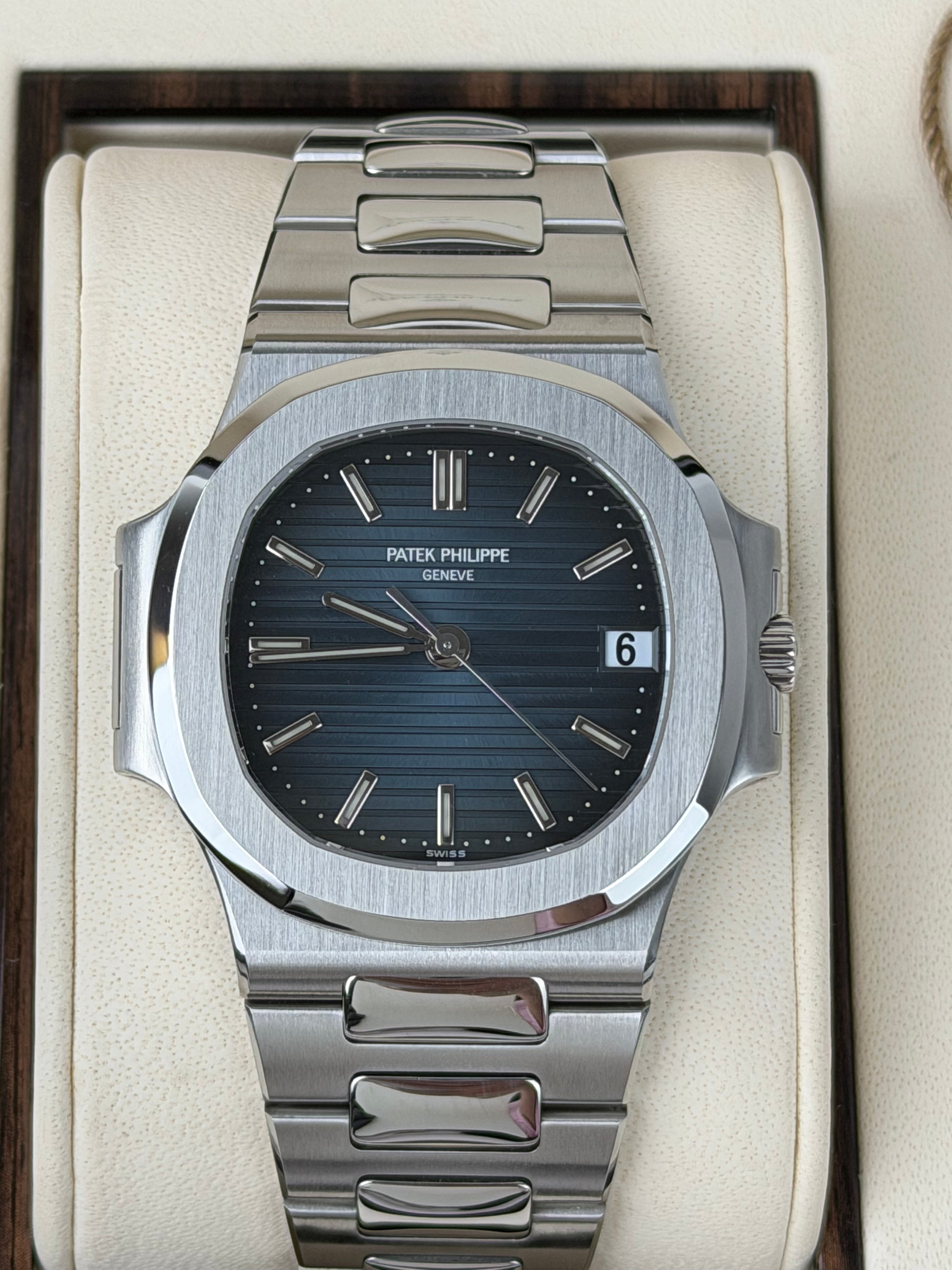 Patek Philippe Nautilus 3800/1 / 2005 / ARCHIV PAPER / WIE NEU / COLLECTORS SET
