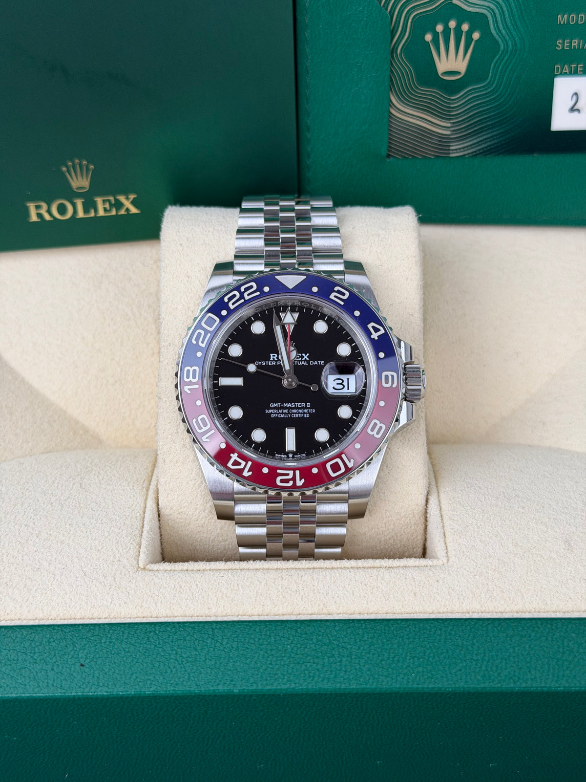 Rolex GMT-Master II Pepsi 126710BLRO / 2021 / FULL SET / WIE NEU