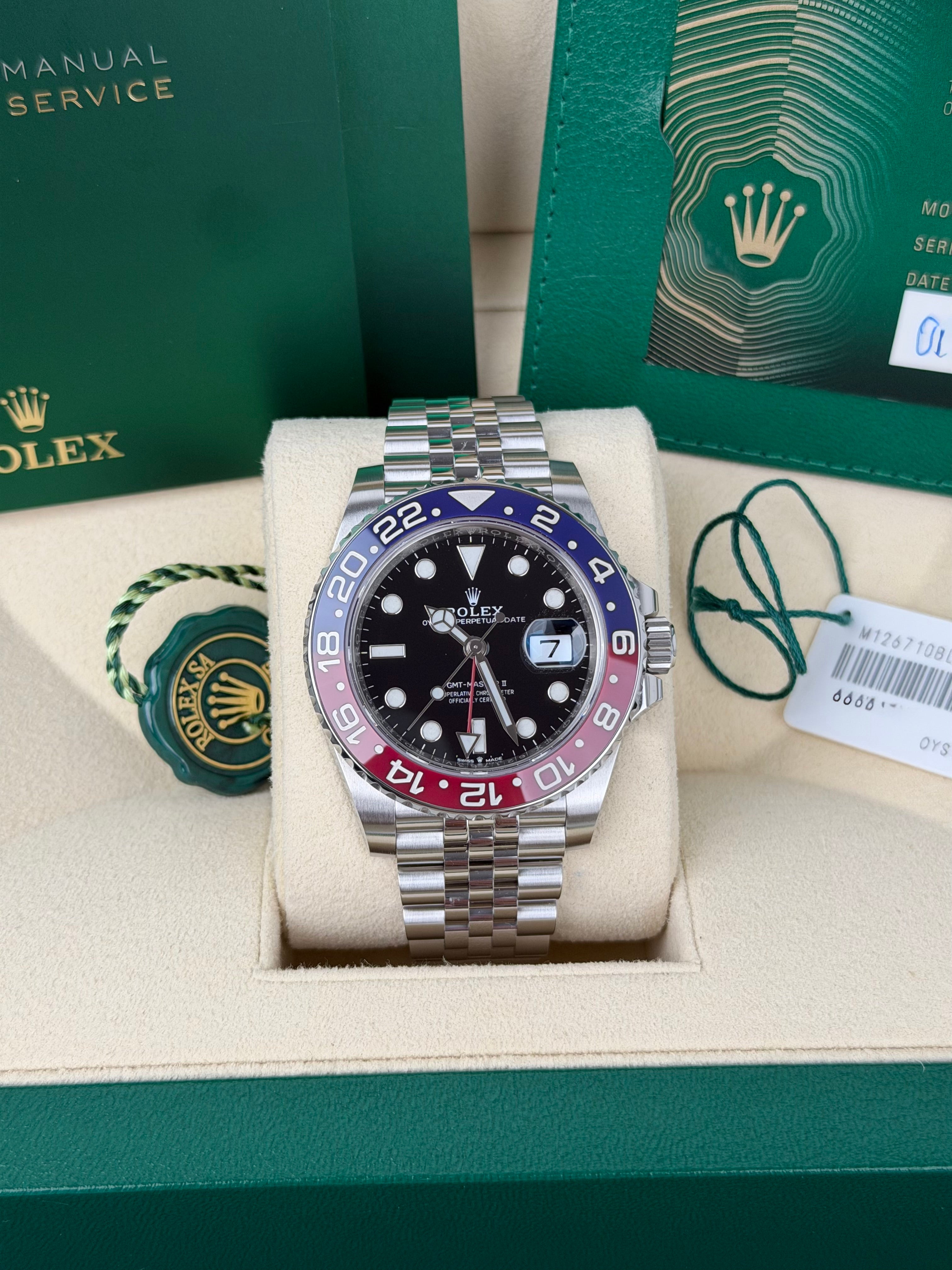 Rolex GMT-Master II 126710BLRO Pepsi / 2020 / FULL SET / WIE NEU / ERSTKAUFRECHNUNG