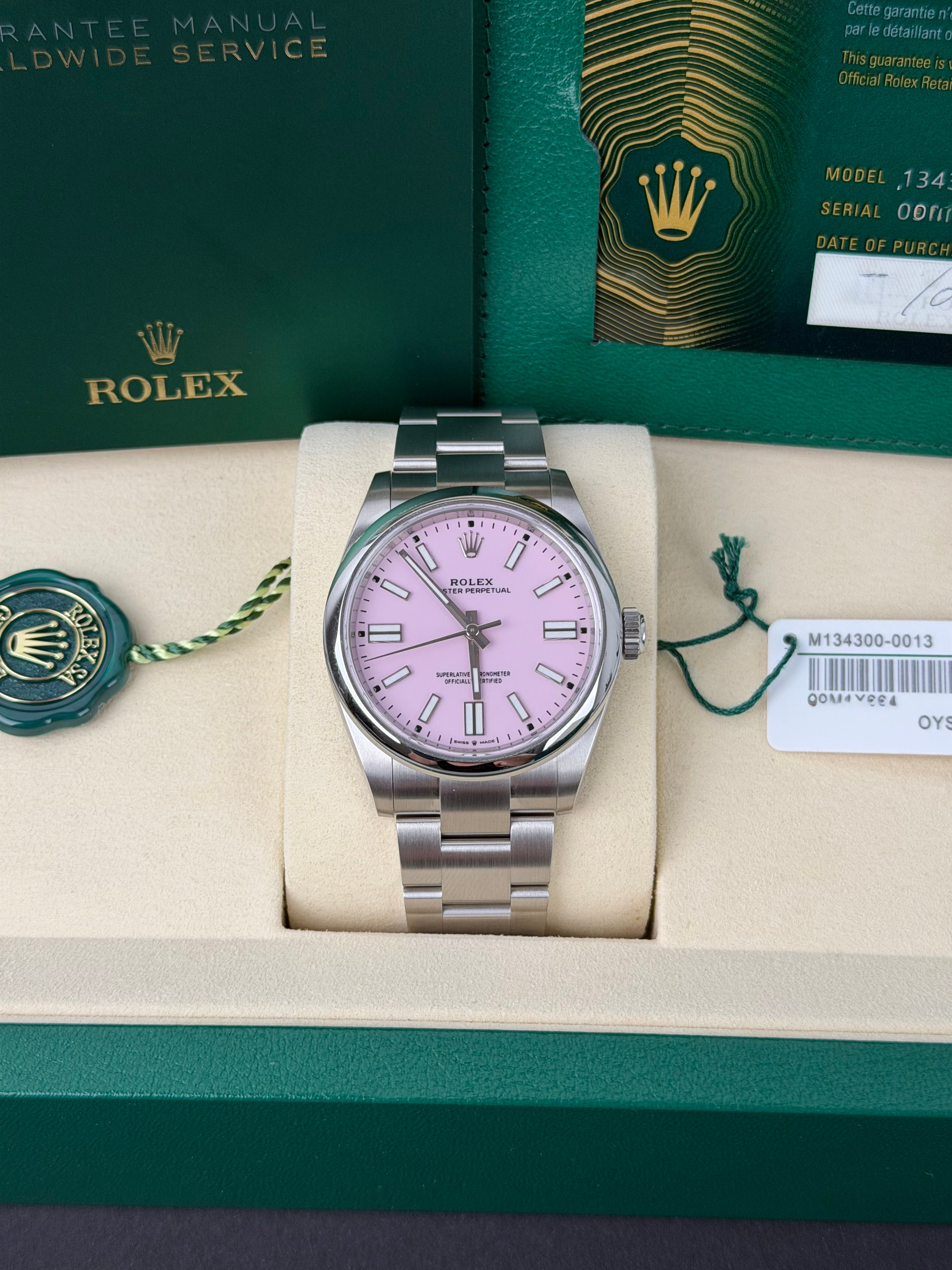 Rolex Oyster Perpetual 41 Candy Pink 134300 / 2026 / FULL SET / NEU / ERSTKAUFRECHNUNG