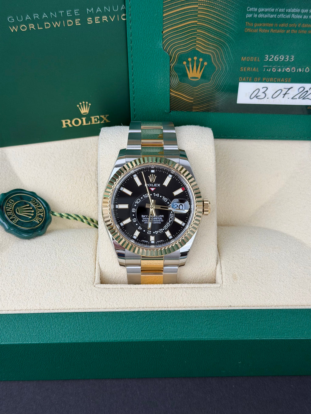 Rolex Sky-Dweller / 326933 / 2023 / FULL SET / WIE NEU