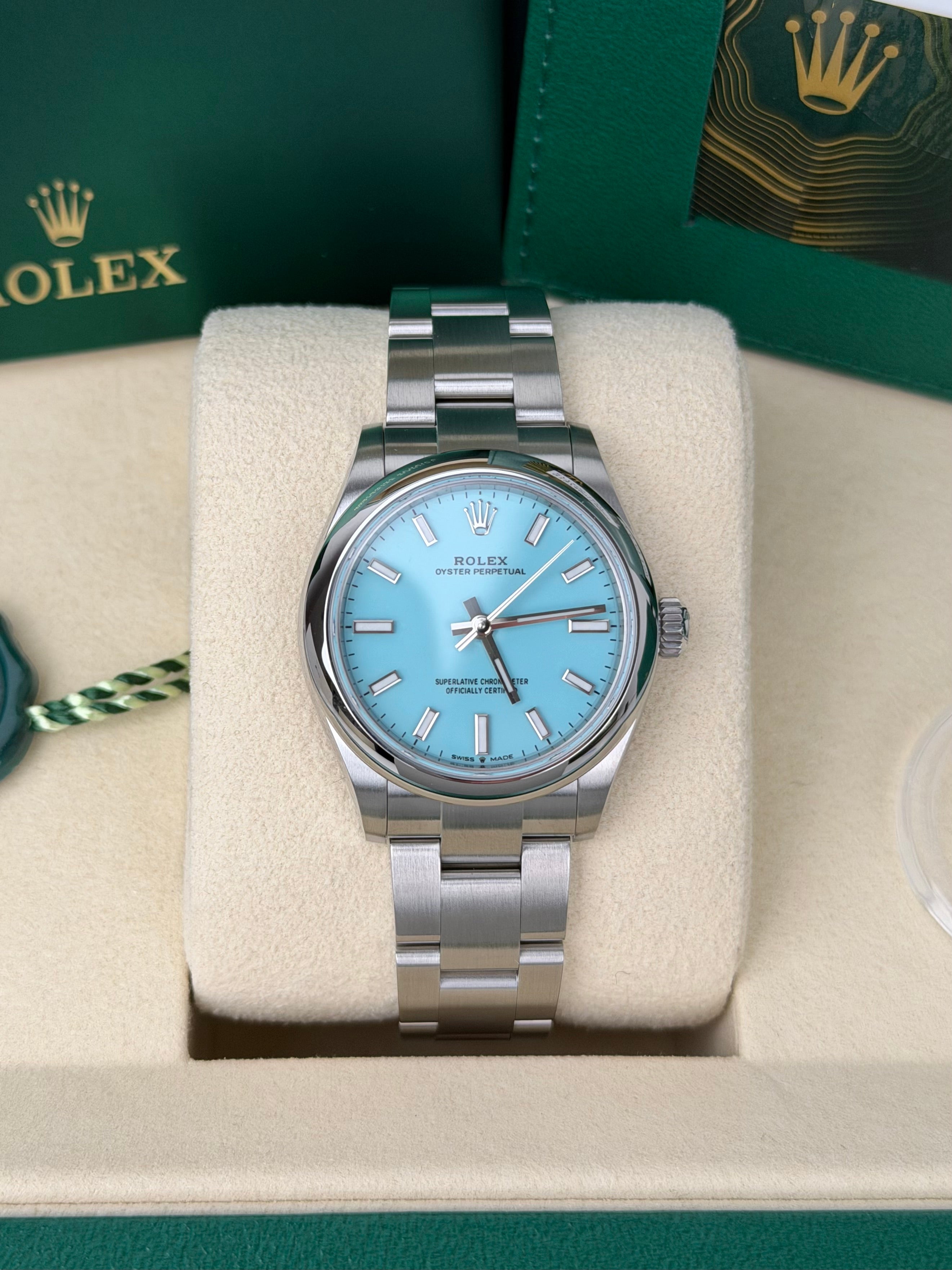 Rolex Oyster Perpetual 31 Tiffany 277200 / 02/2026 / FULL SET / NEU
