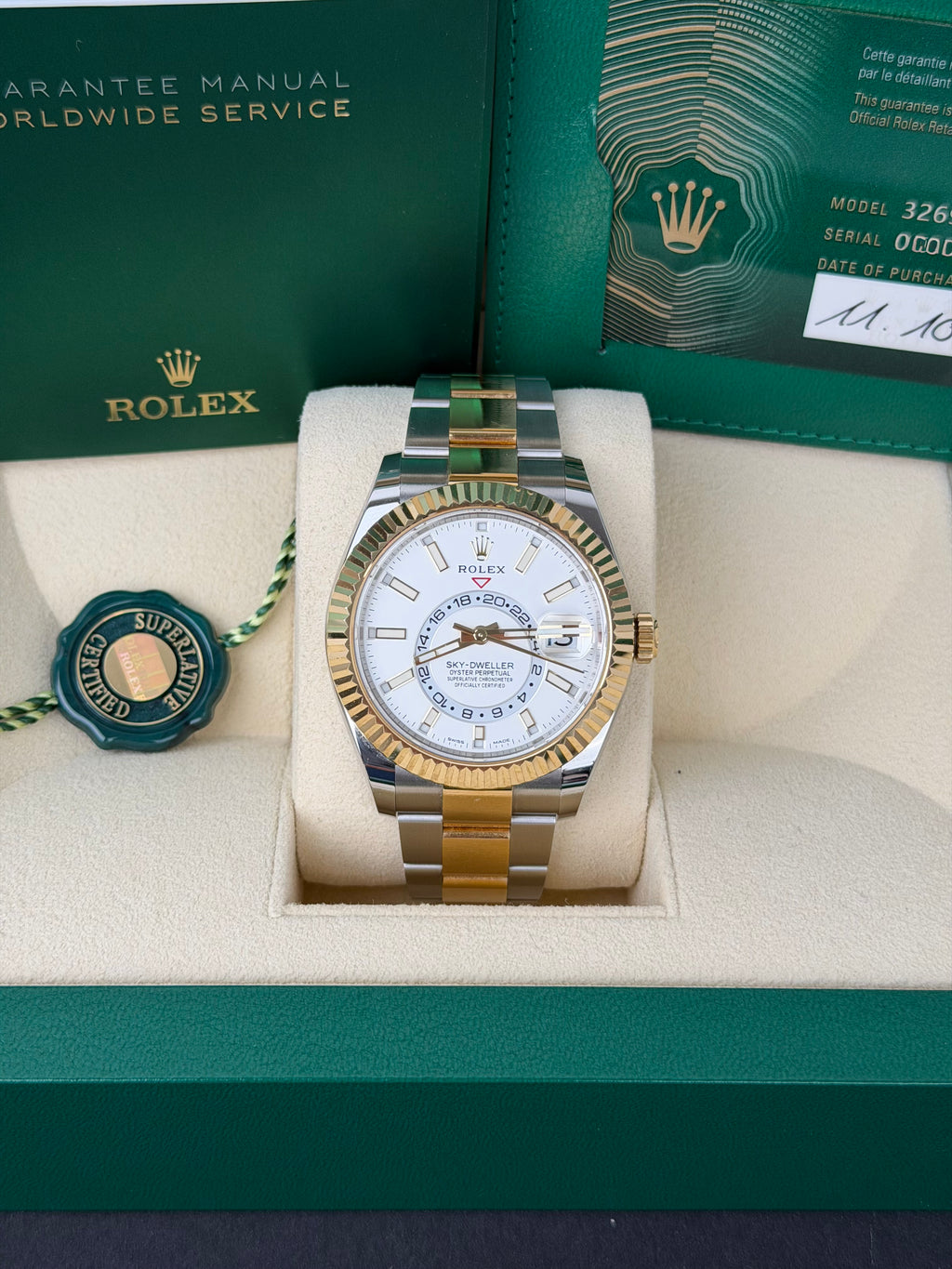 Rolex Sky-Dweller / 326933 / 2022 / FULL SET / UNPOLIERT