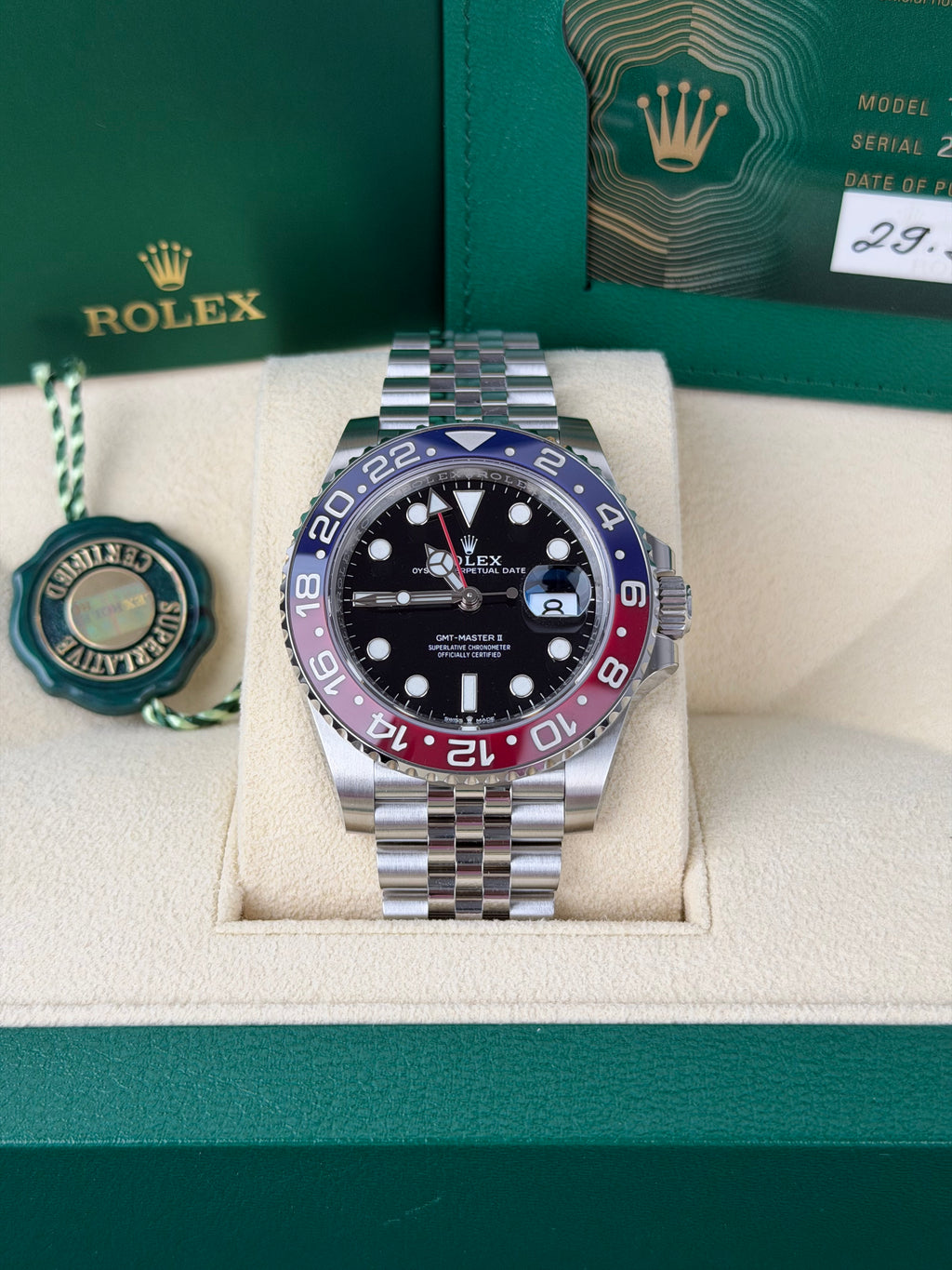Rolex GMT-Master II 126710BLRO Pepsi / 2022 / FULL SET / NEU / ERSTKAUFRECHNUNG