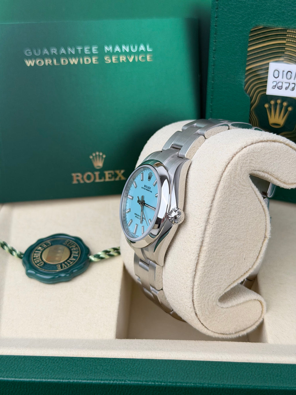 Rolex Oyster Perpetual 31 Tiffany 277200 / 02/2026 / FULL SET / NEU
