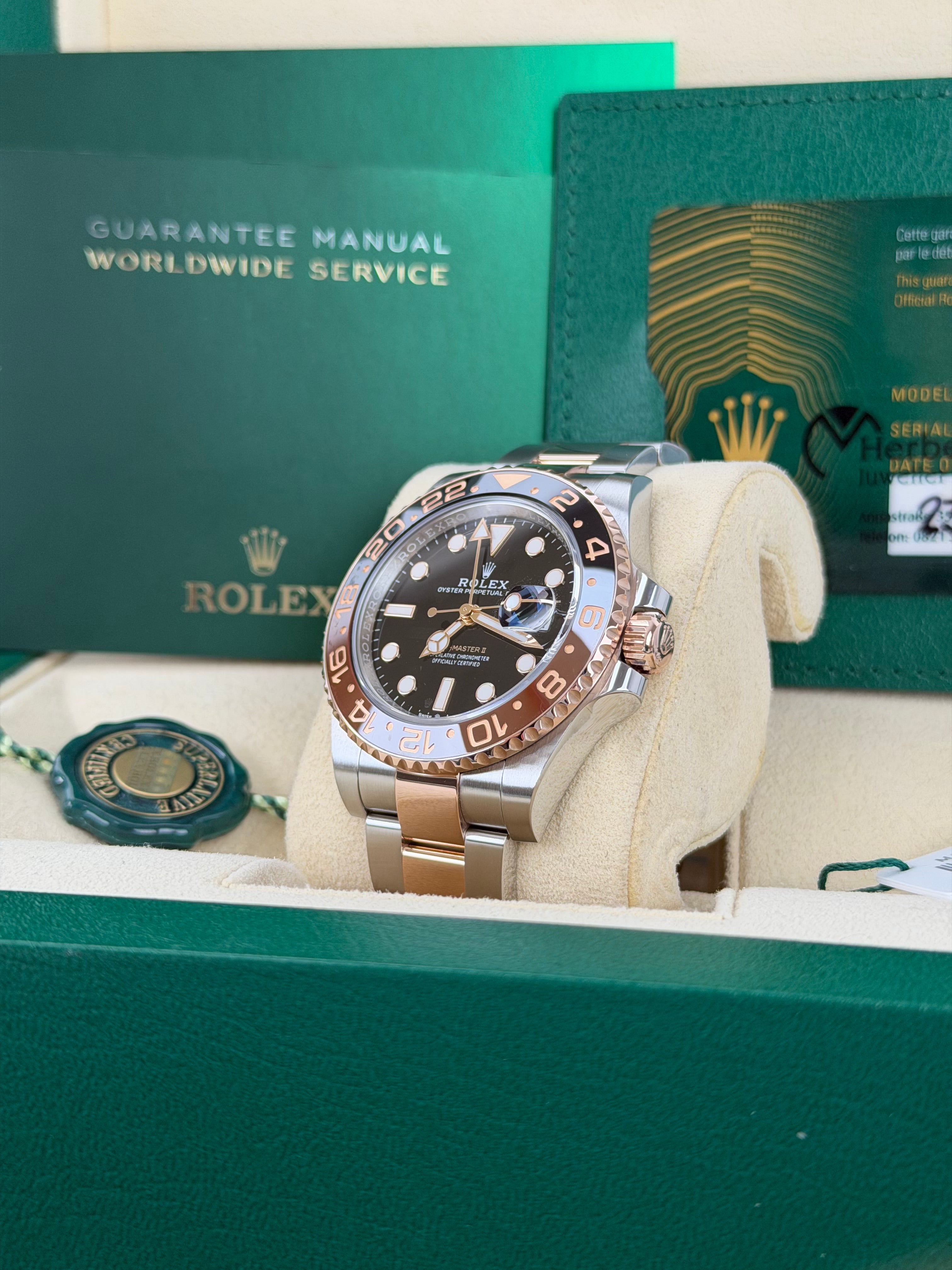 Rolex GMT-Master II ROOTBEER 12711CHNR / 2024 / FULL SET / WIE NEU / ERSTKAUFRECHNUNG