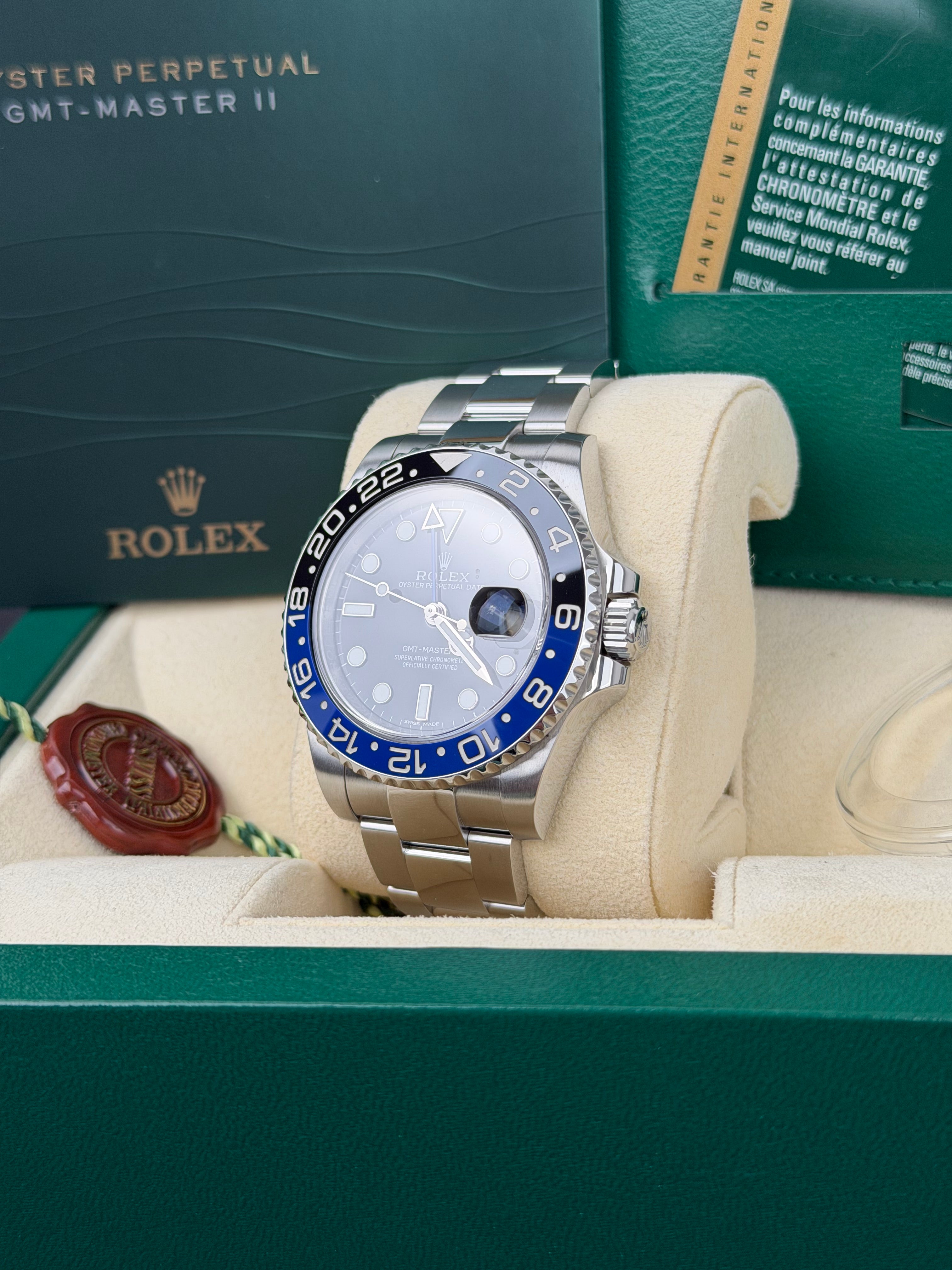 Rolex GMT-Master II Batman 116710BLNR / 2014 / FULL SET / WIE NEU