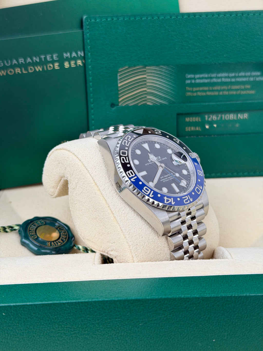 Rolex GMT-Master II Batgirl 126710BLNR / 2020 / FULL SET / NEU / STICKERED