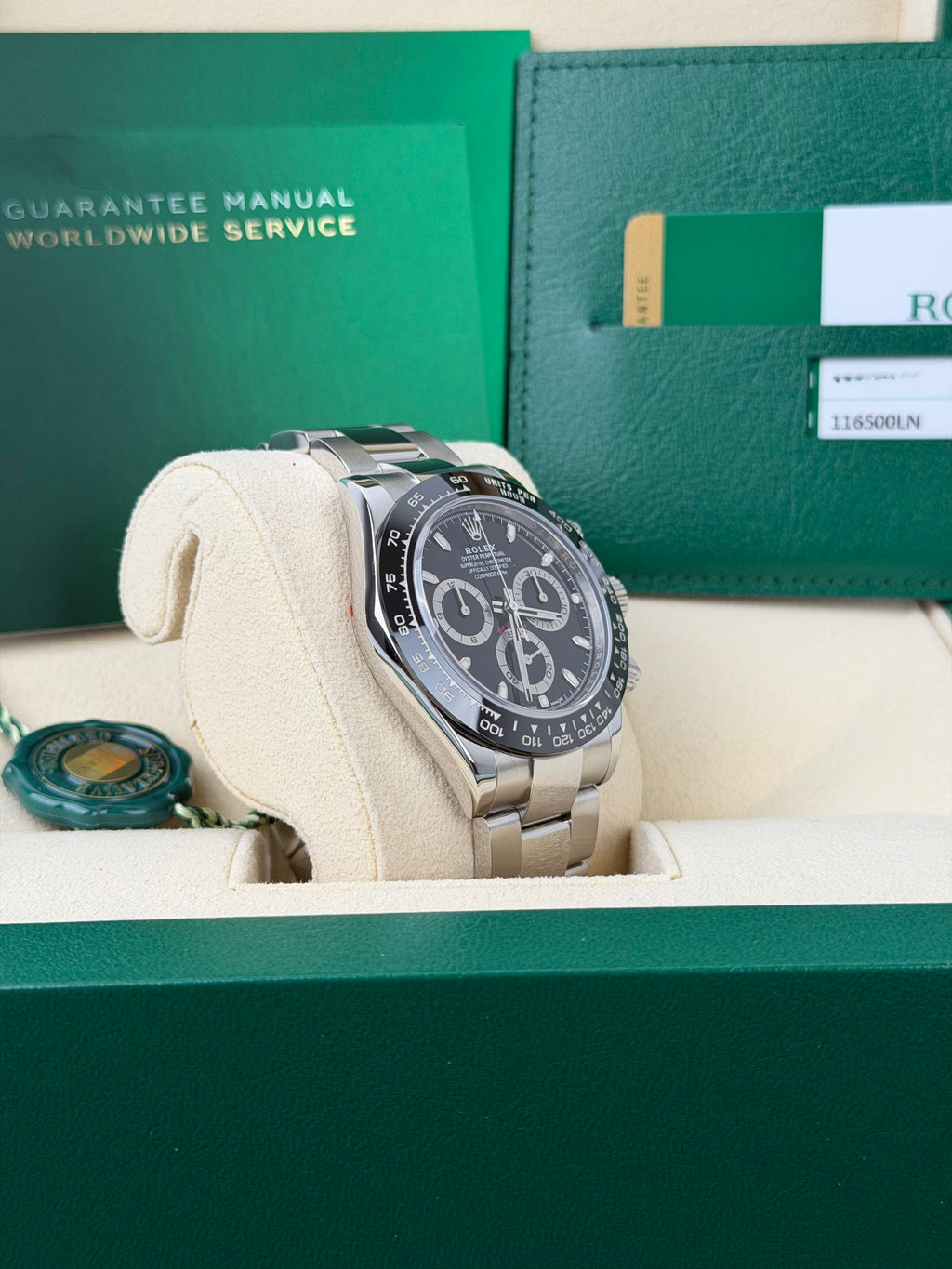 Rolex Daytona 116500LN / 2019 / FULL SET / WIE NEU