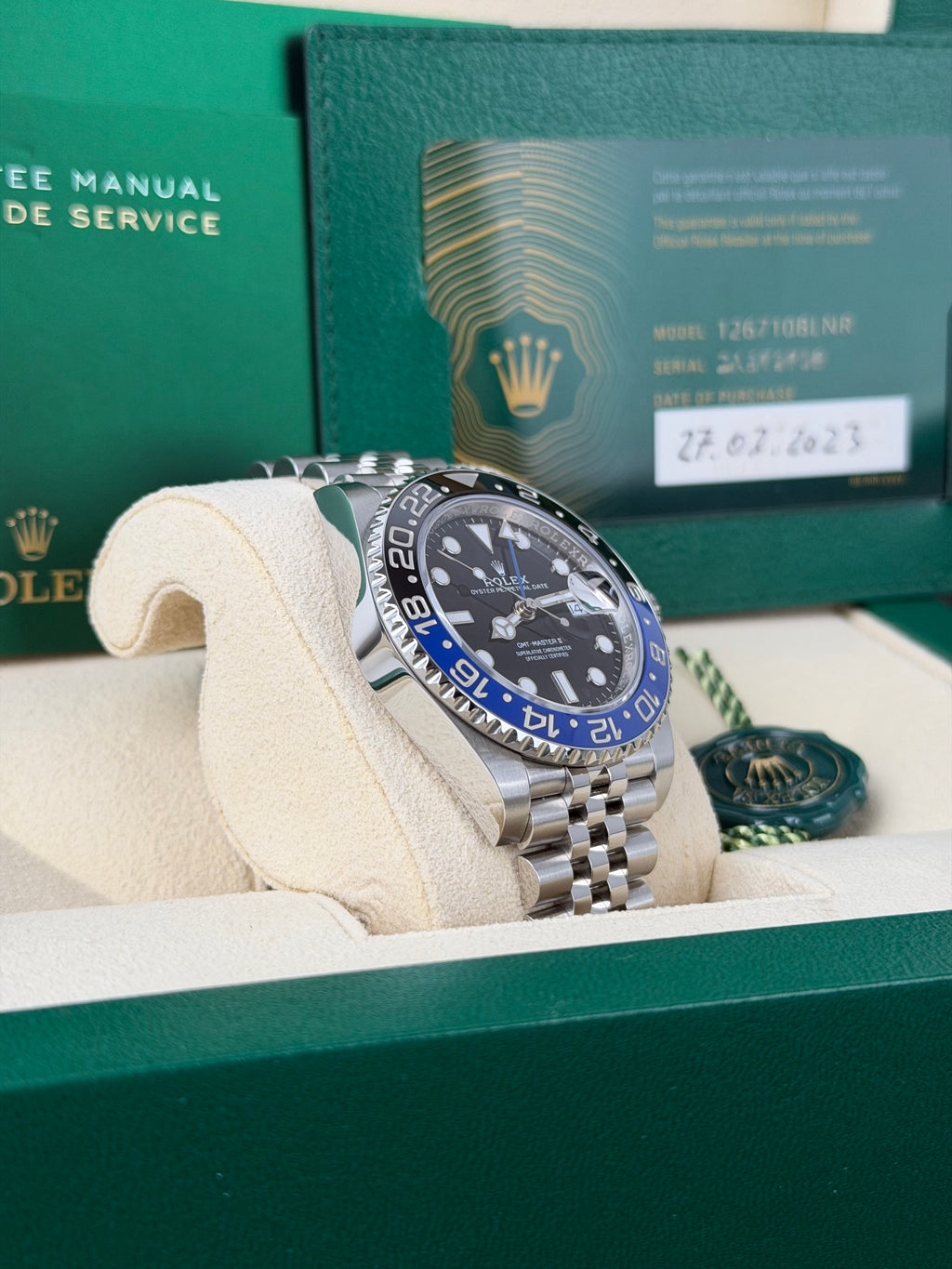 Rolex GMT-Master II 126710BLNR Batgirl / 2023 / FULL SET / WIE NEU