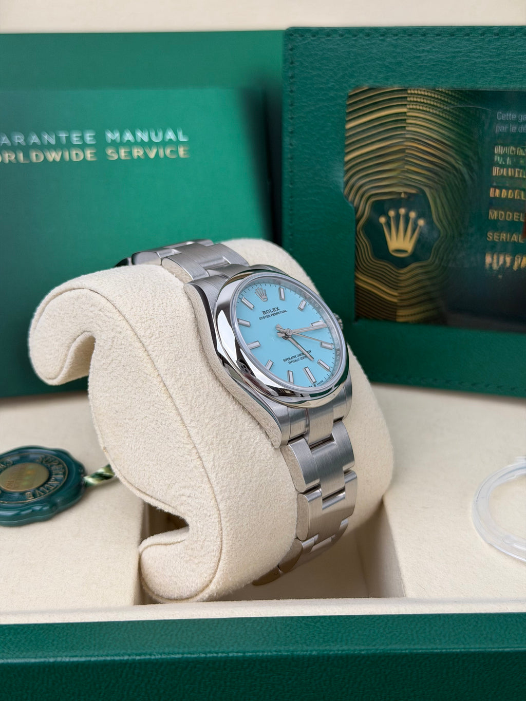 Rolex Oyster Perpetual 31 Tiffany 277200 / 02/2026 / FULL SET / NEU