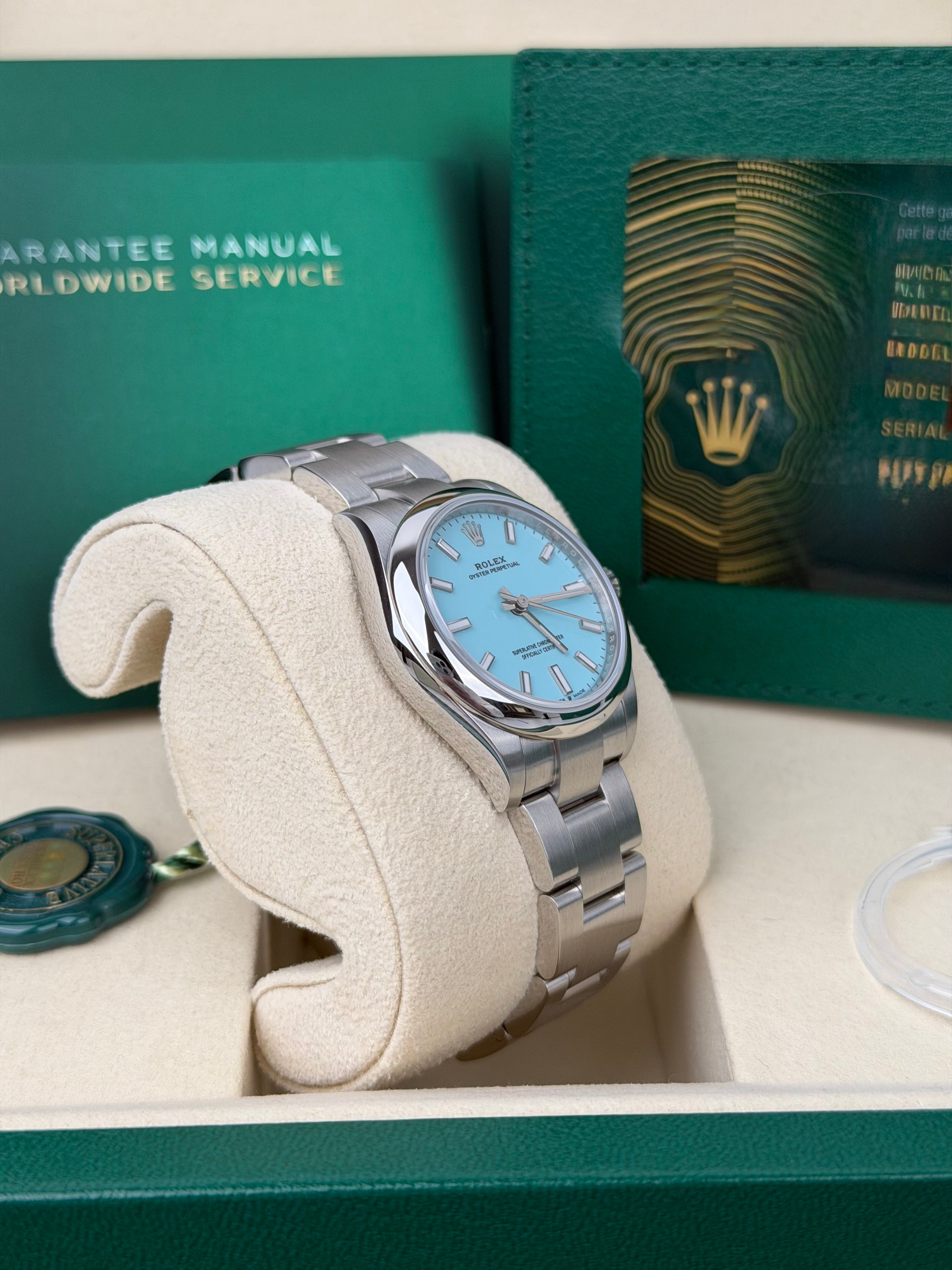 Rolex Oyster Perpetual 31 Tiffany 277200 / 02/2026 / FULL SET / NEU
