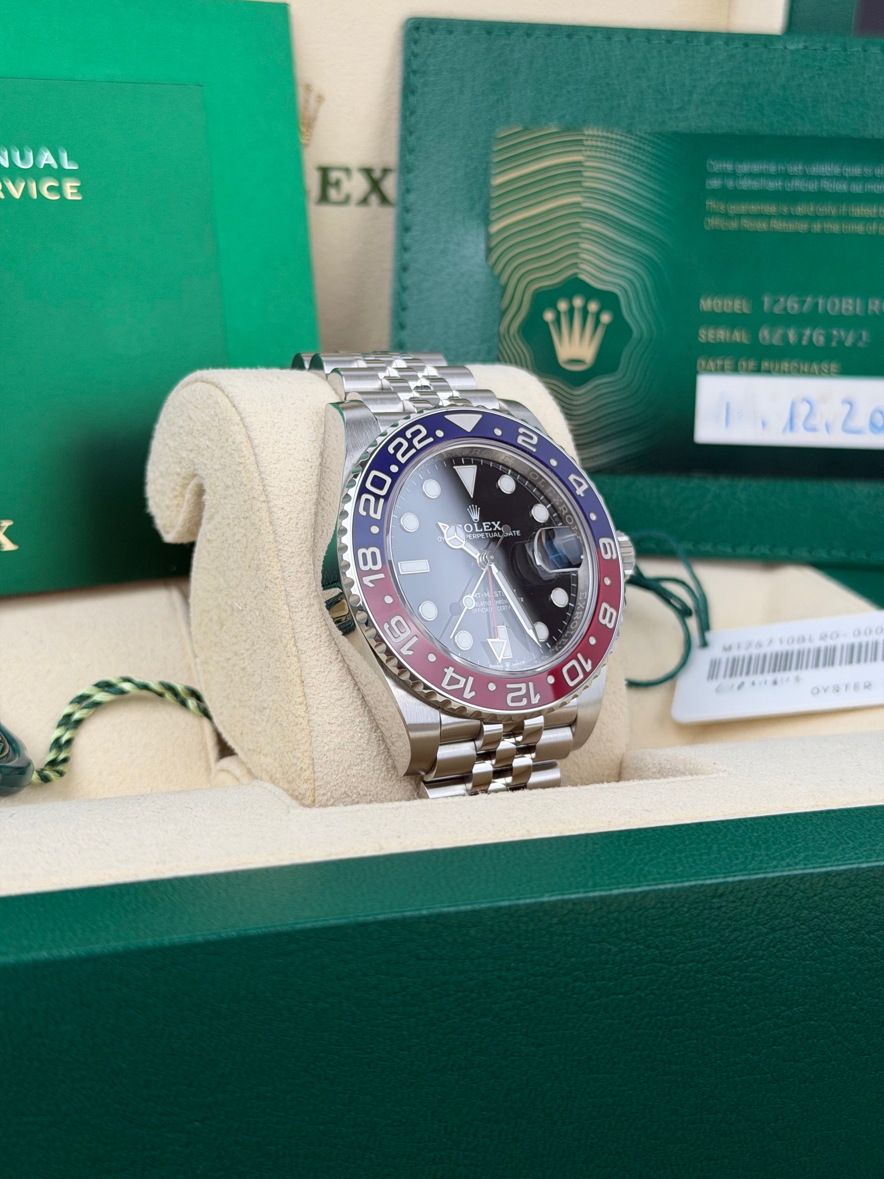 Rolex GMT-Master II 126710BLRO Pepsi / 2020 / FULL SET / WIE NEU / ERSTKAUFRECHNUNG