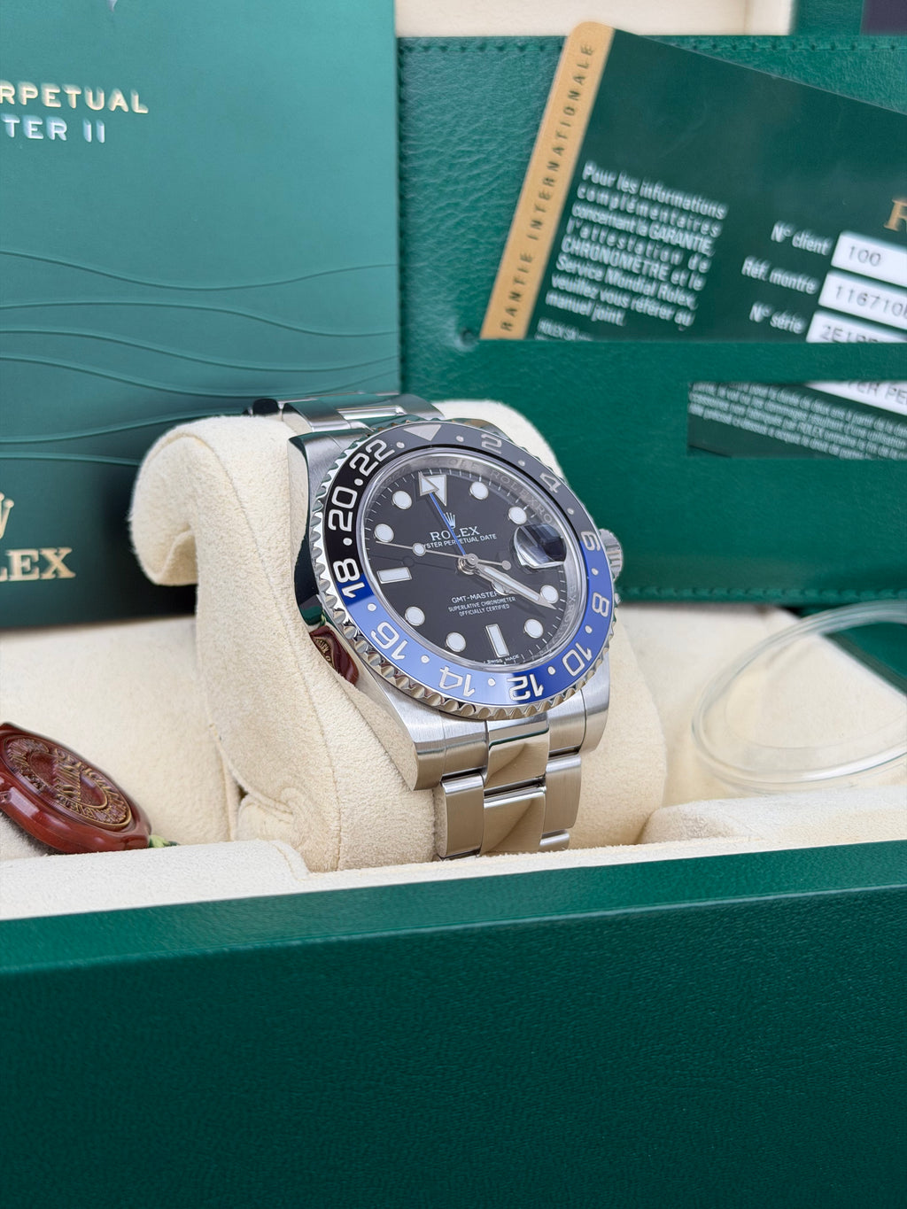 Rolex GMT-Master II Batman 116710BLNR / 2014 / FULL SET / WIE NEU