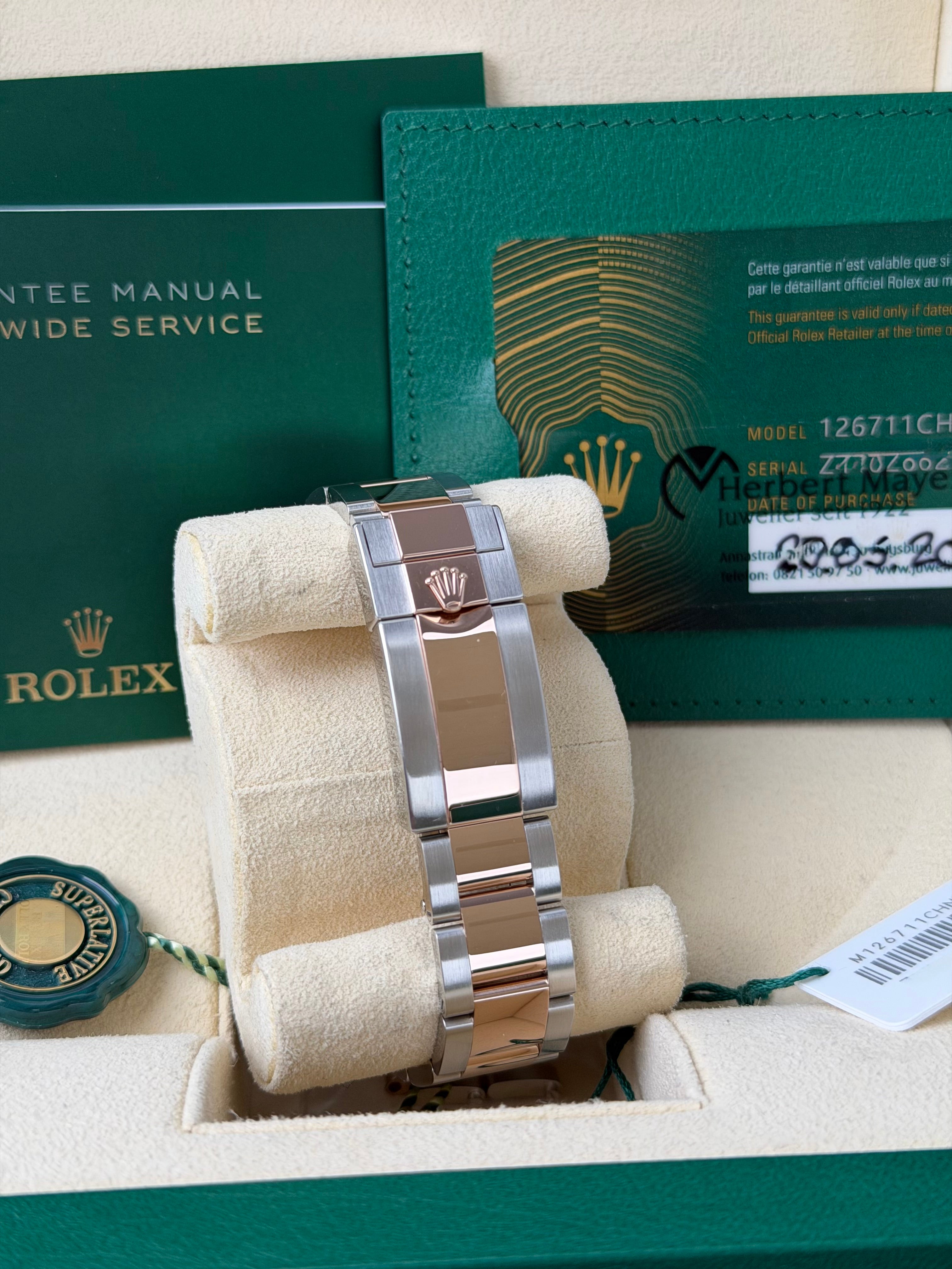 Rolex GMT-Master II ROOTBEER 12711CHNR / 2024 / FULL SET / WIE NEU / ERSTKAUFRECHNUNG