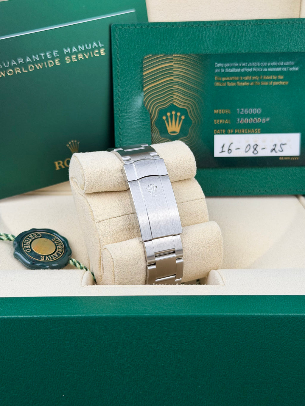Rolex Oyster Perpetual 36 Tiffany 126000 / 2025 / FULL SET / WIE NEU / UNPOLIERT