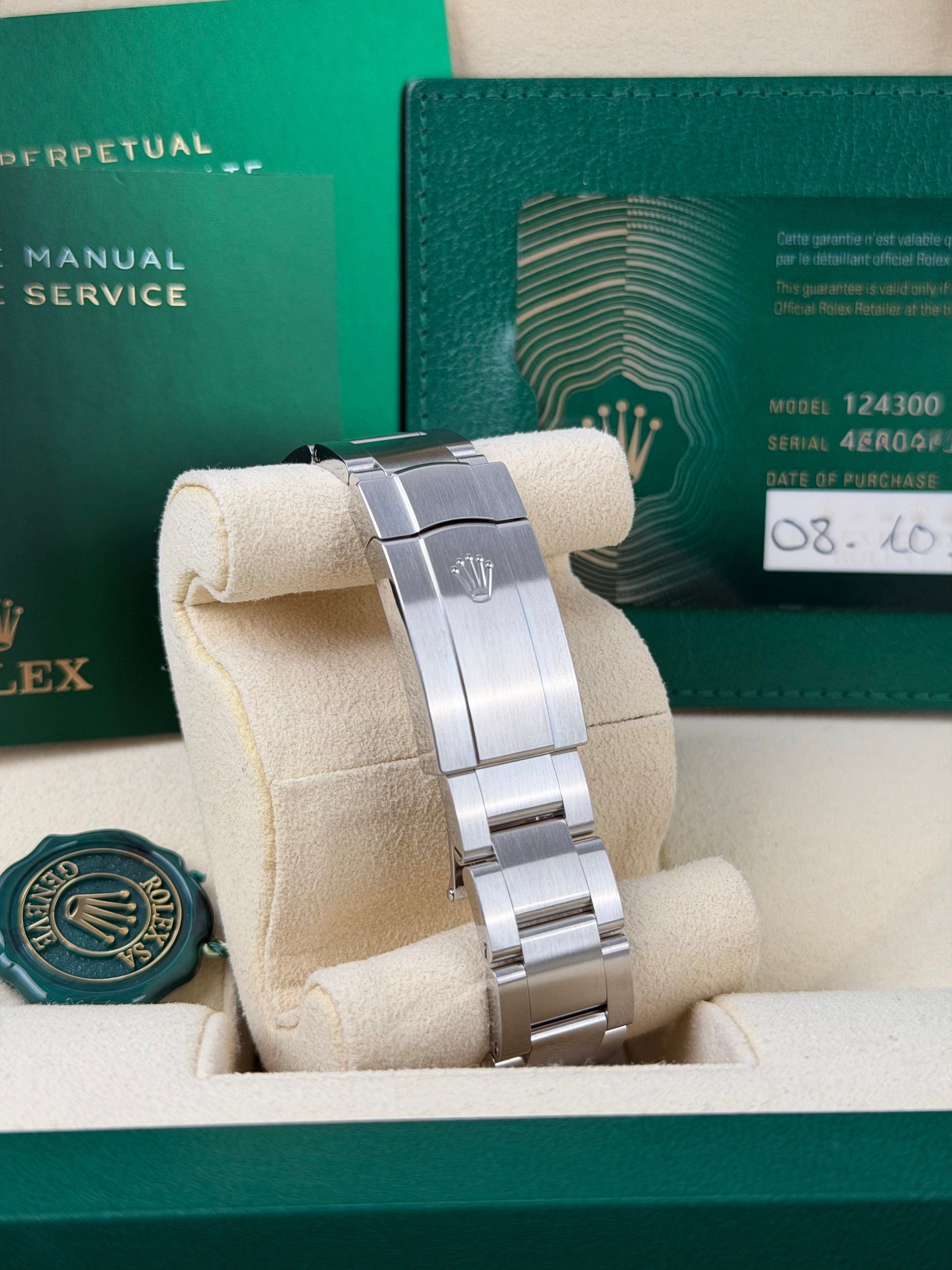Rolex Oyster Perpetual 41 Tiffany 124300 / 2020 / FULL SET / WIE NEU