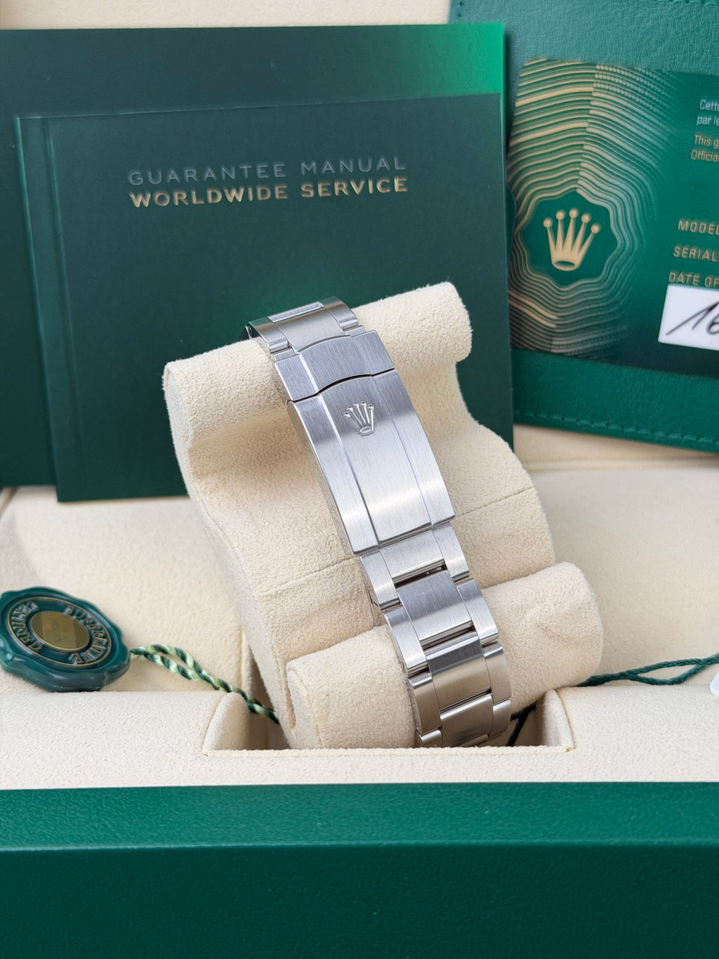 Rolex Oyster Perpetual 41 Tiffany 124300 / 2021 / FULL SET / WIE NEU
