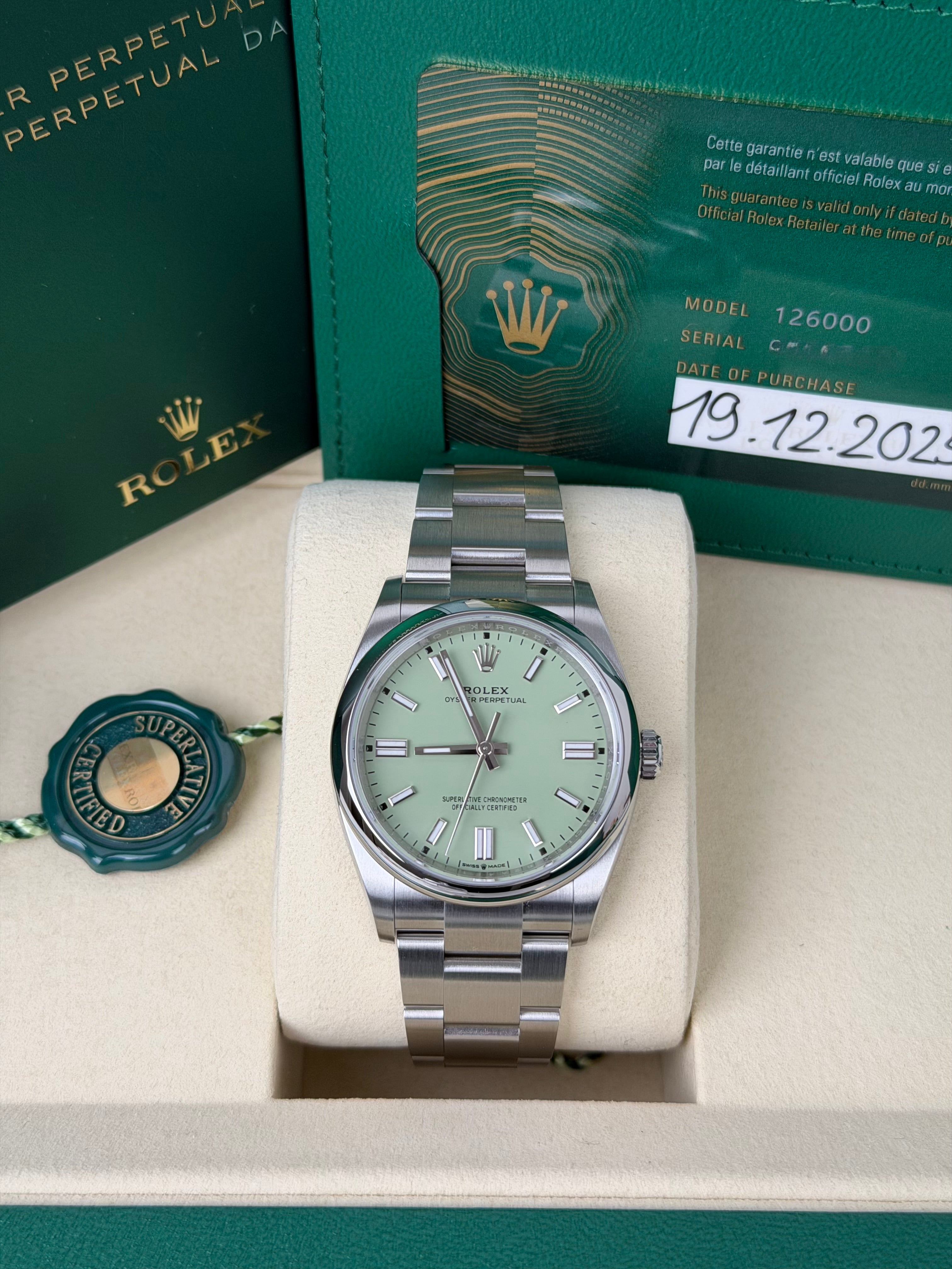Rolex Oyster Perpetual 36 126000 / 2025 / FULL SET / NEU