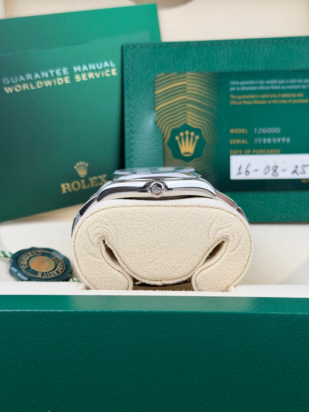 Rolex Oyster Perpetual 36 Tiffany 126000 / 2025 / FULL SET / WIE NEU / UNPOLIERT