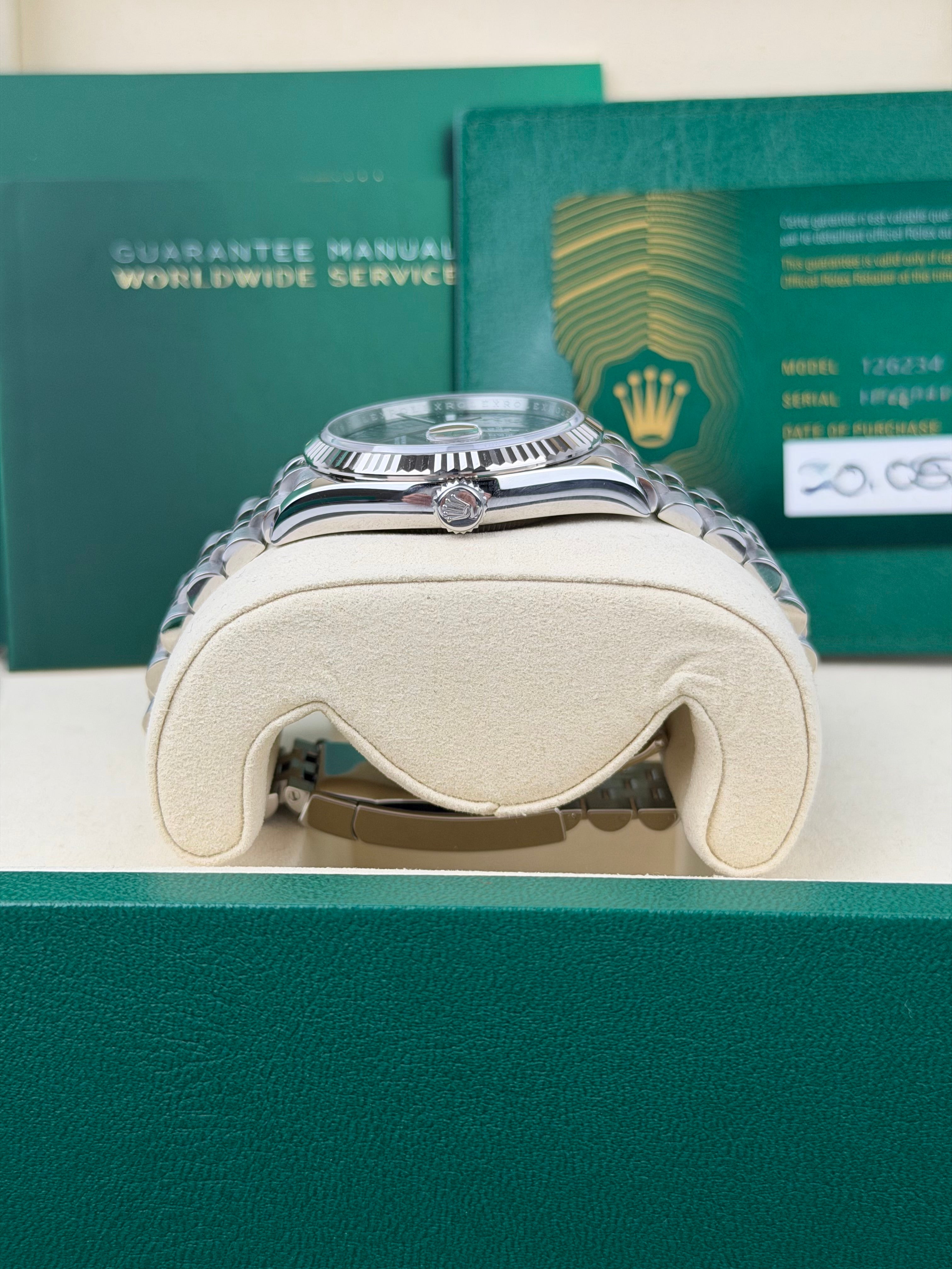 Rolex Datejust 36 Wimbledon 126234 / 2025 / FULL SET / NEU / ERSTKAUFRECHNUNG