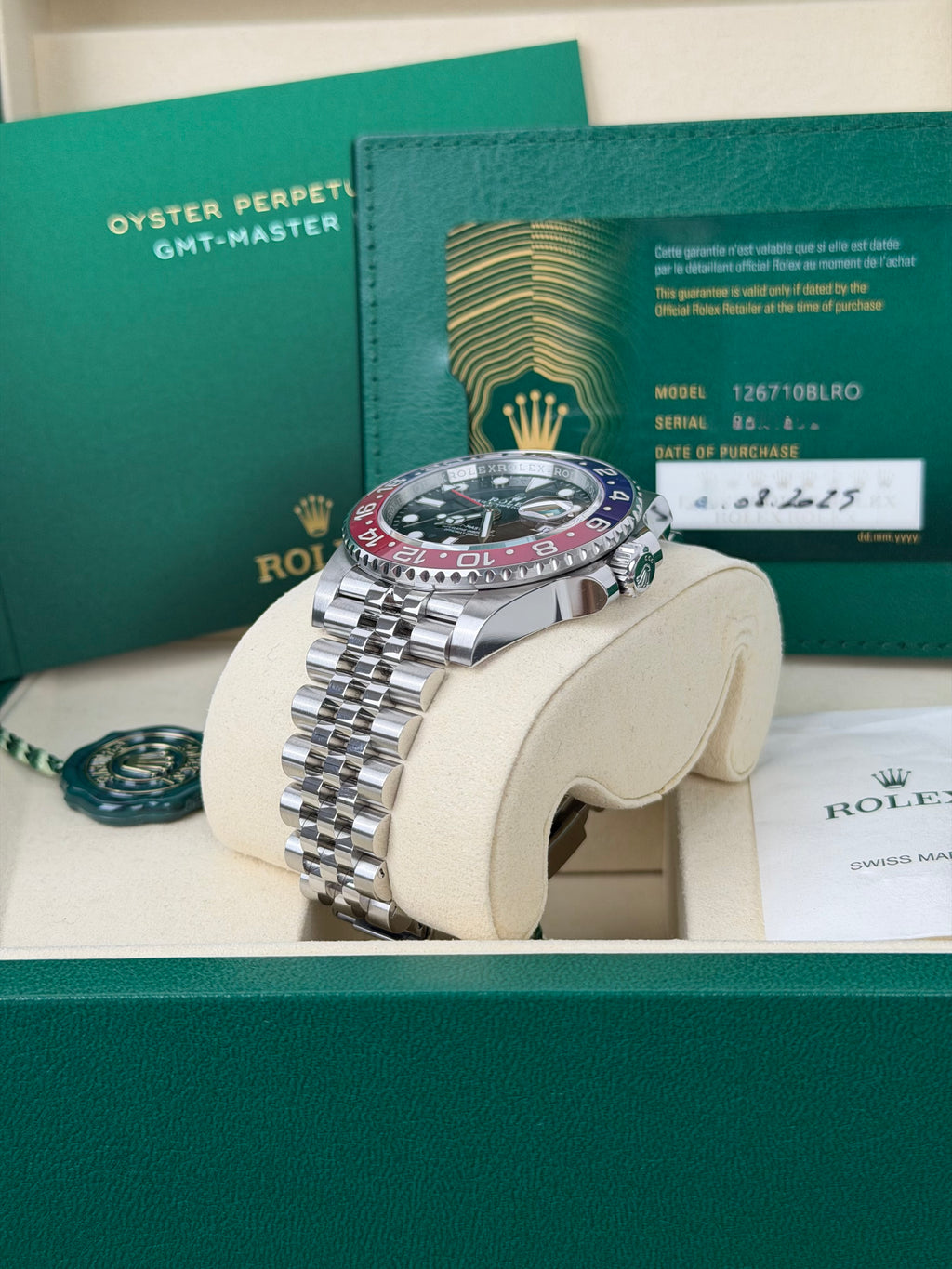 Rolex GMT-Master II Pepsi 126710BLRO / 2025 / FULL SET / WIE NEU