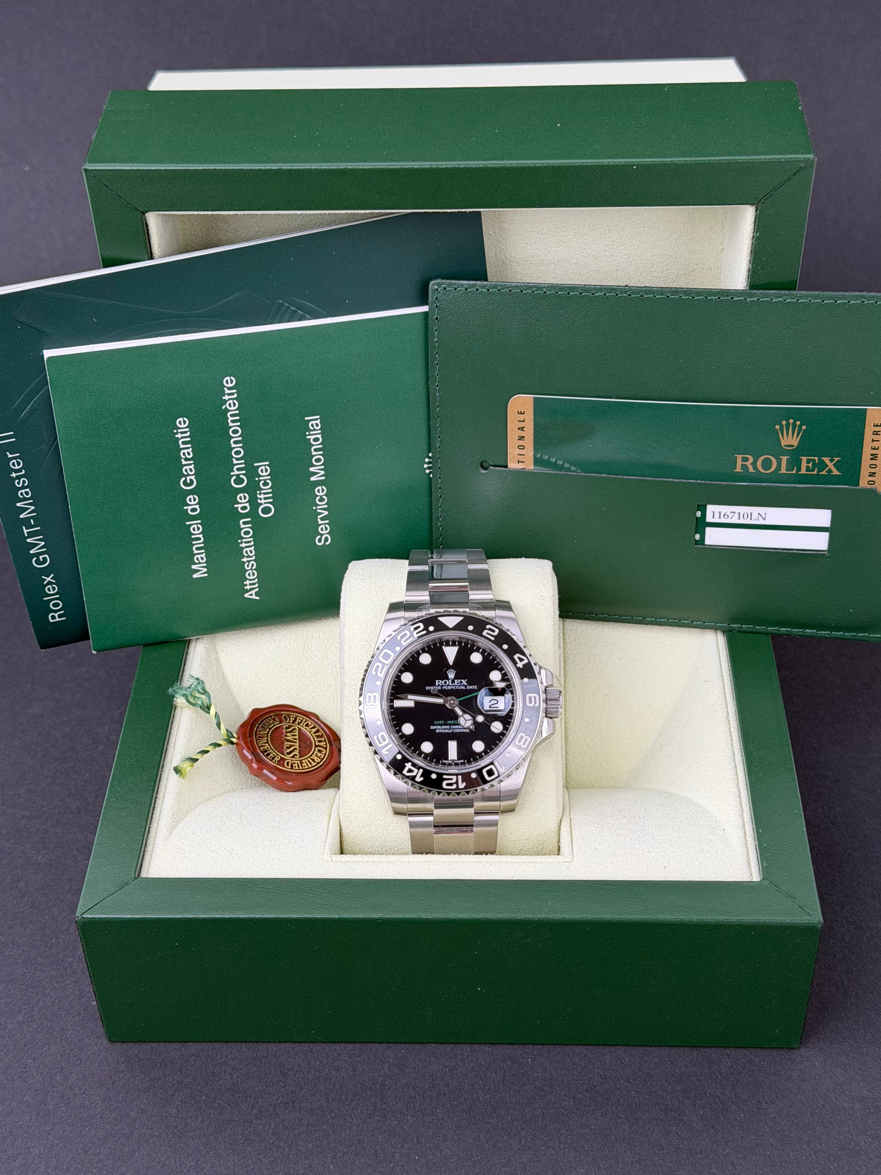 Rolex GMT-Master II 116710LN / 2011 / FULL SET / NEU / STICKERED