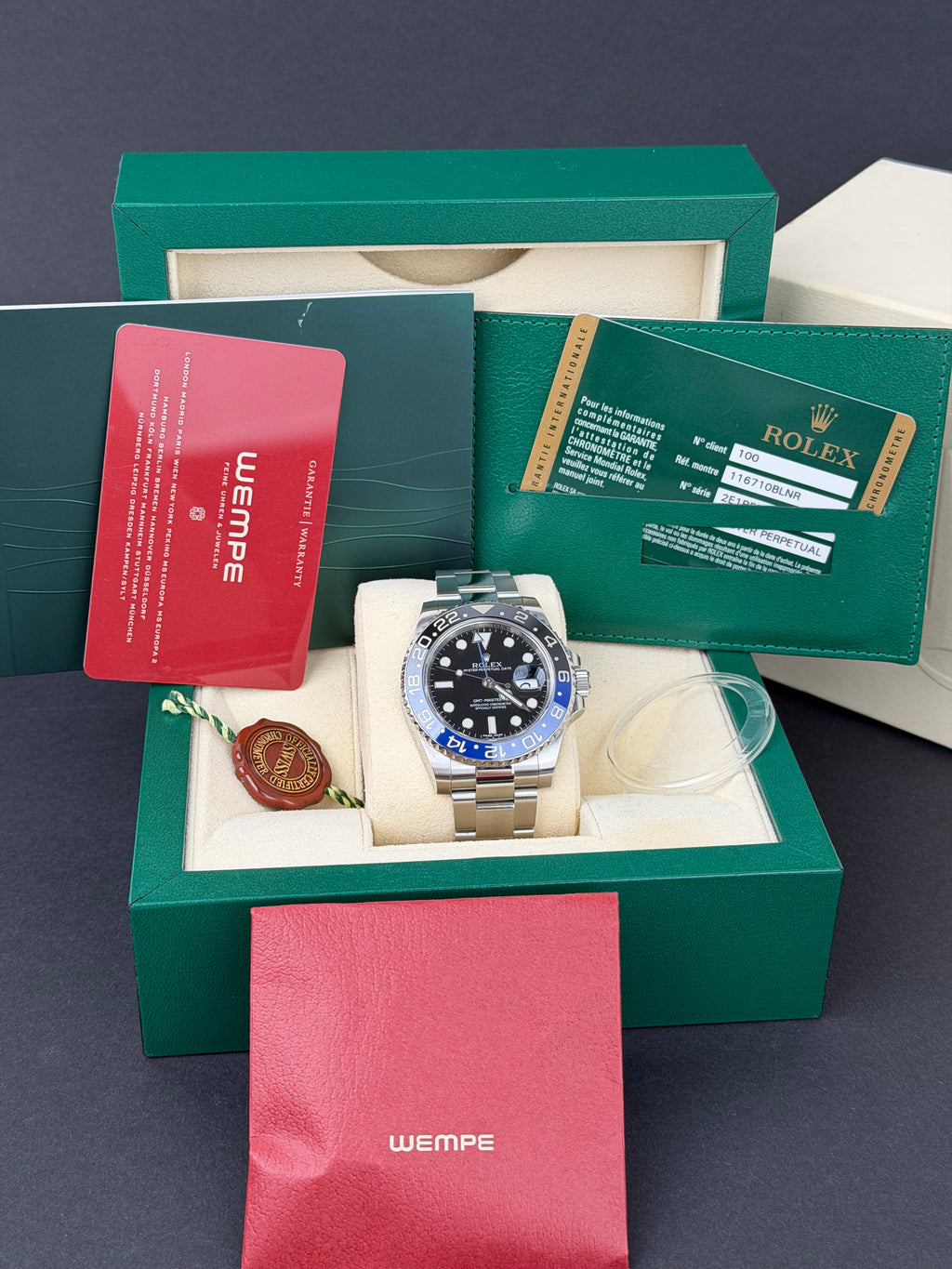 Rolex GMT-Master II Batman 116710BLNR / 2014 / FULL SET / WIE NEU