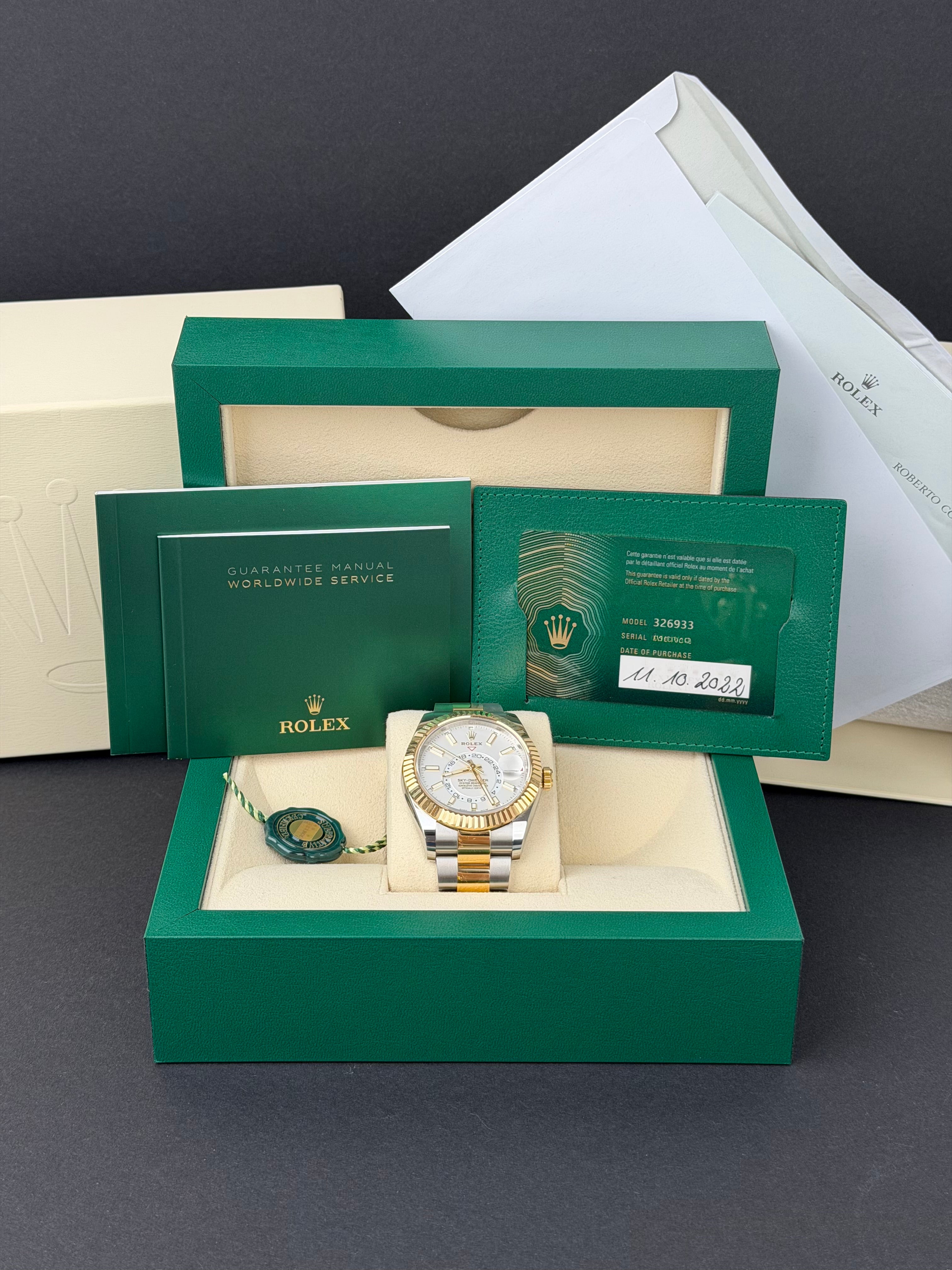 Rolex Sky-Dweller / 326933 / 2022 / FULL SET / UNPOLIERT