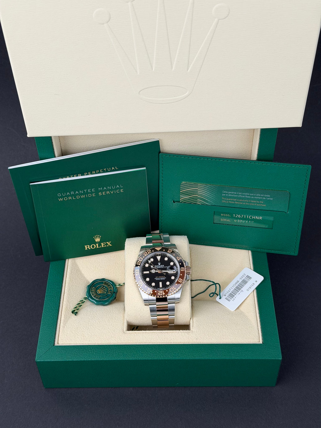 Rolex GMT-Master II ROOTBEER 12711CHNR / 2020 / FULL SET / WIE NEU