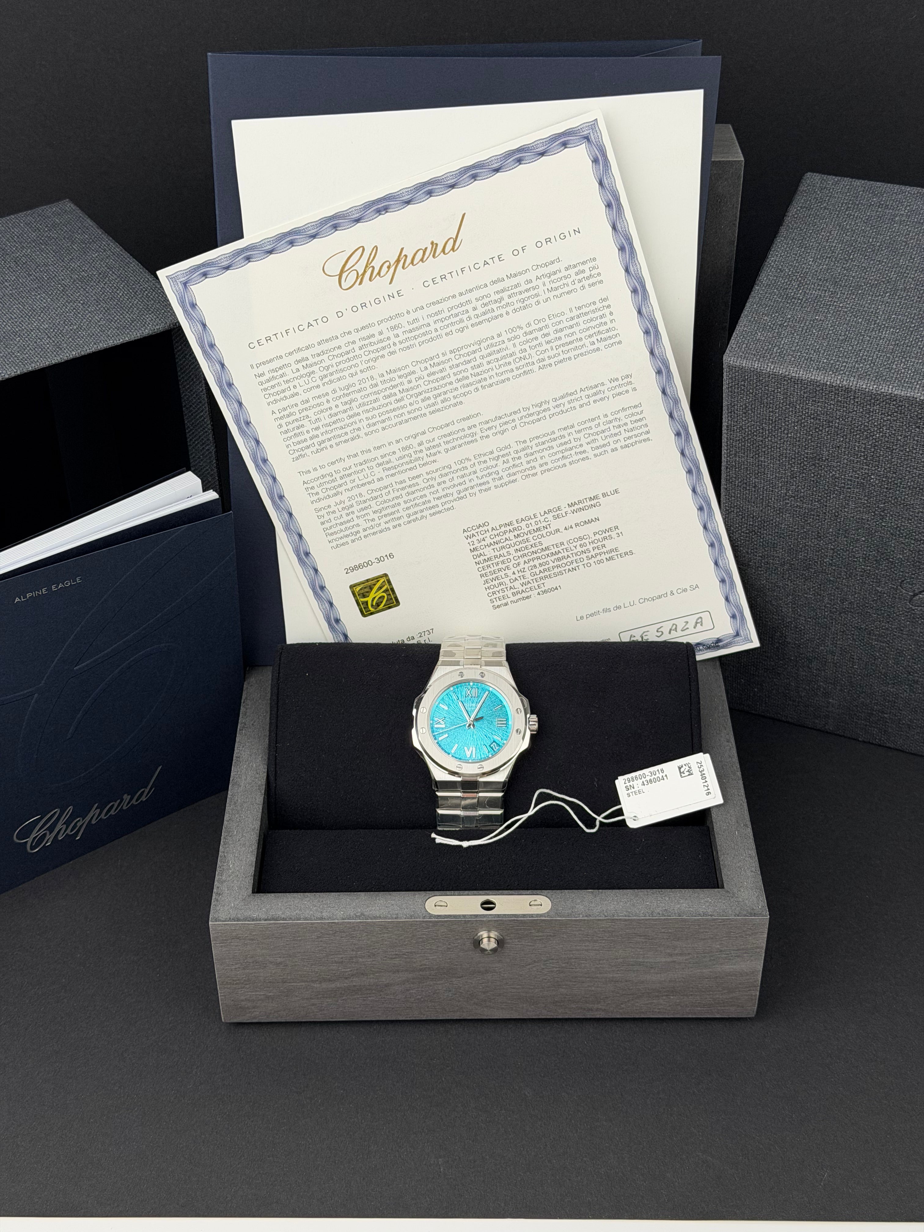 Chopard Alpine Eagle Maritime 298600-3016 / 2025 / FULL SET / NEU / STICKERED
