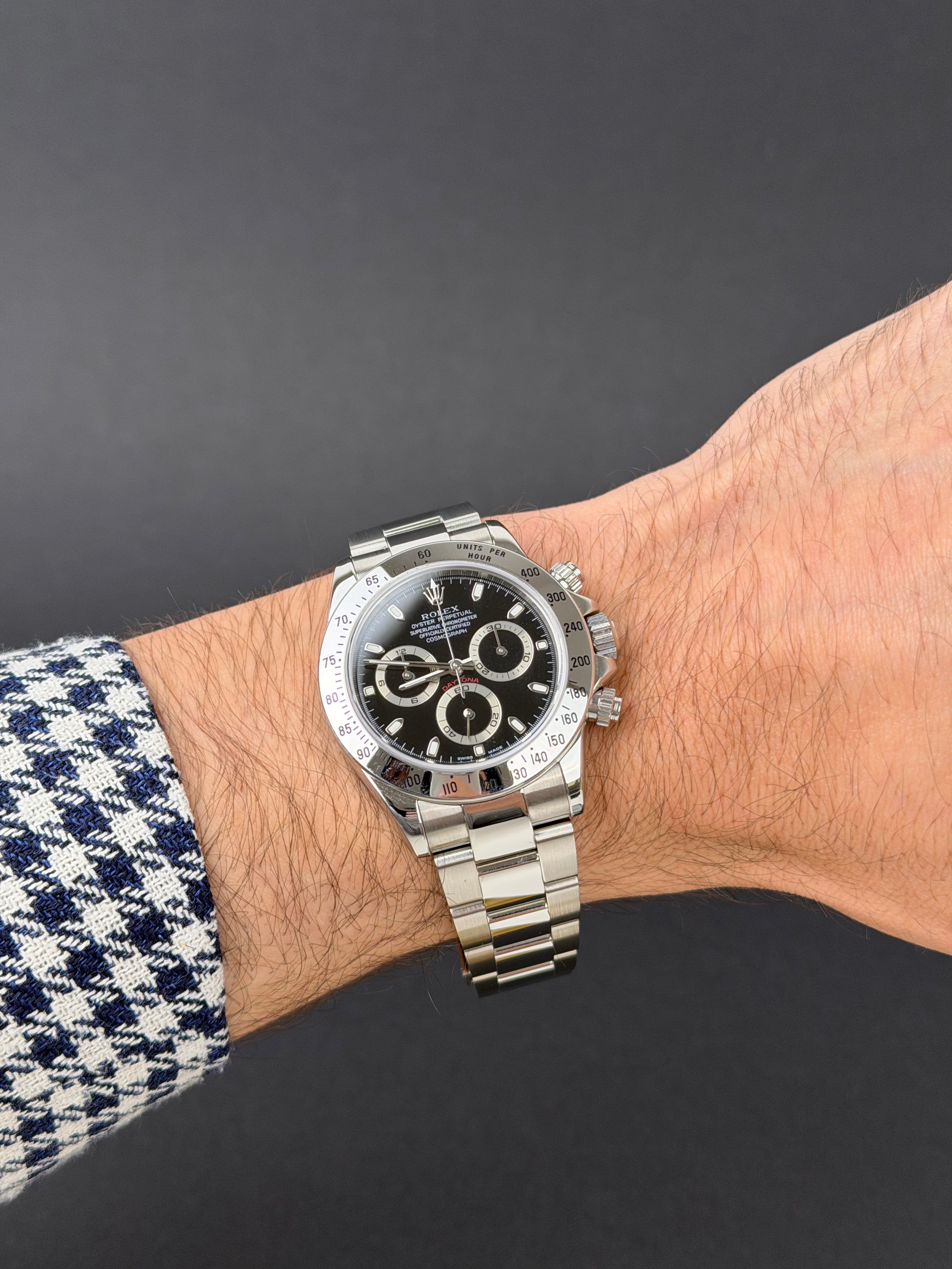 Rolex Daytona Schwarz 116520 / 2004 / Full Set / Neu / Collectors Set
