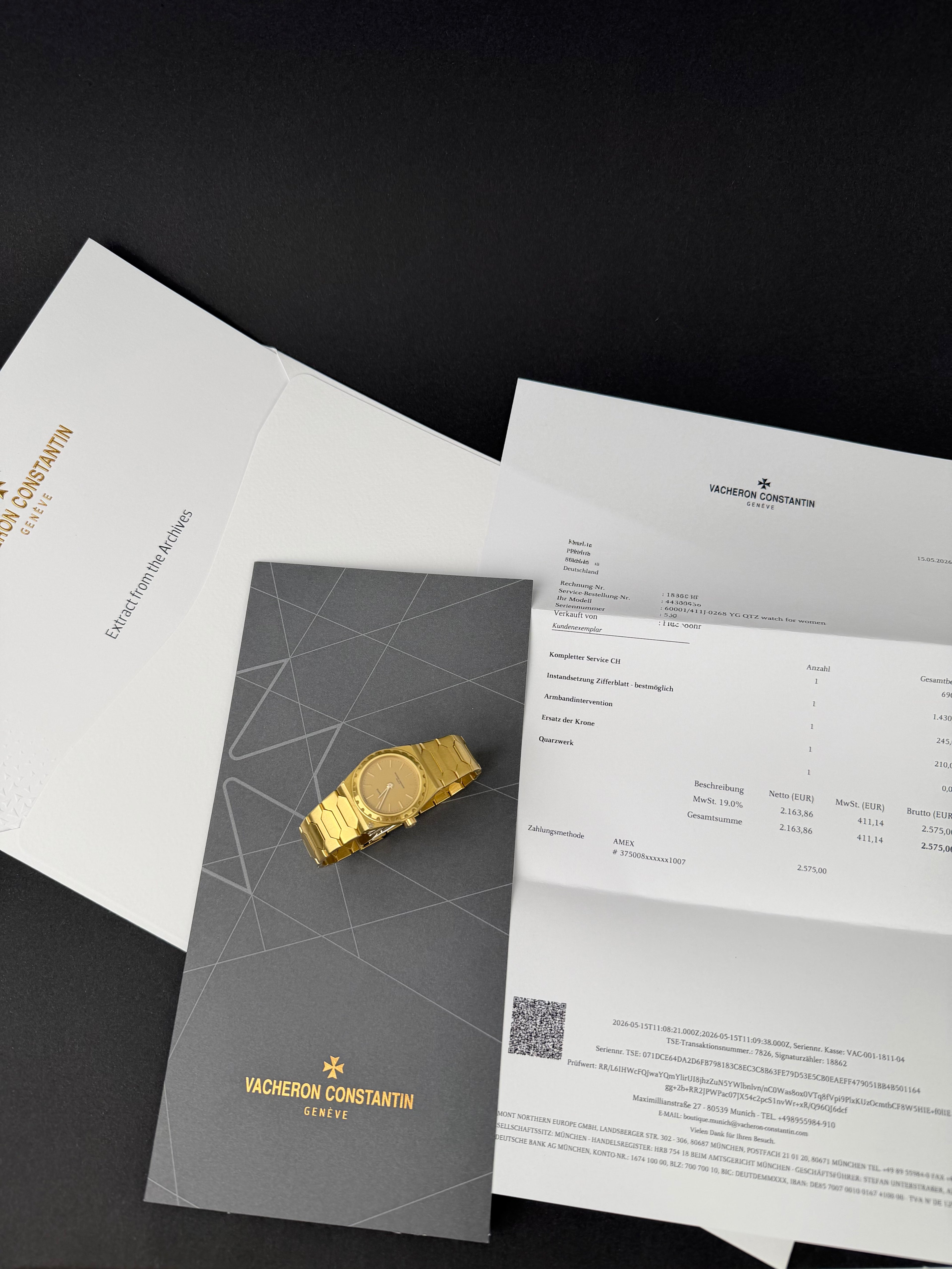 Vacheron Constantin 222 60001 / 1979 / Vacheron Service 2026 / Perfect Condition