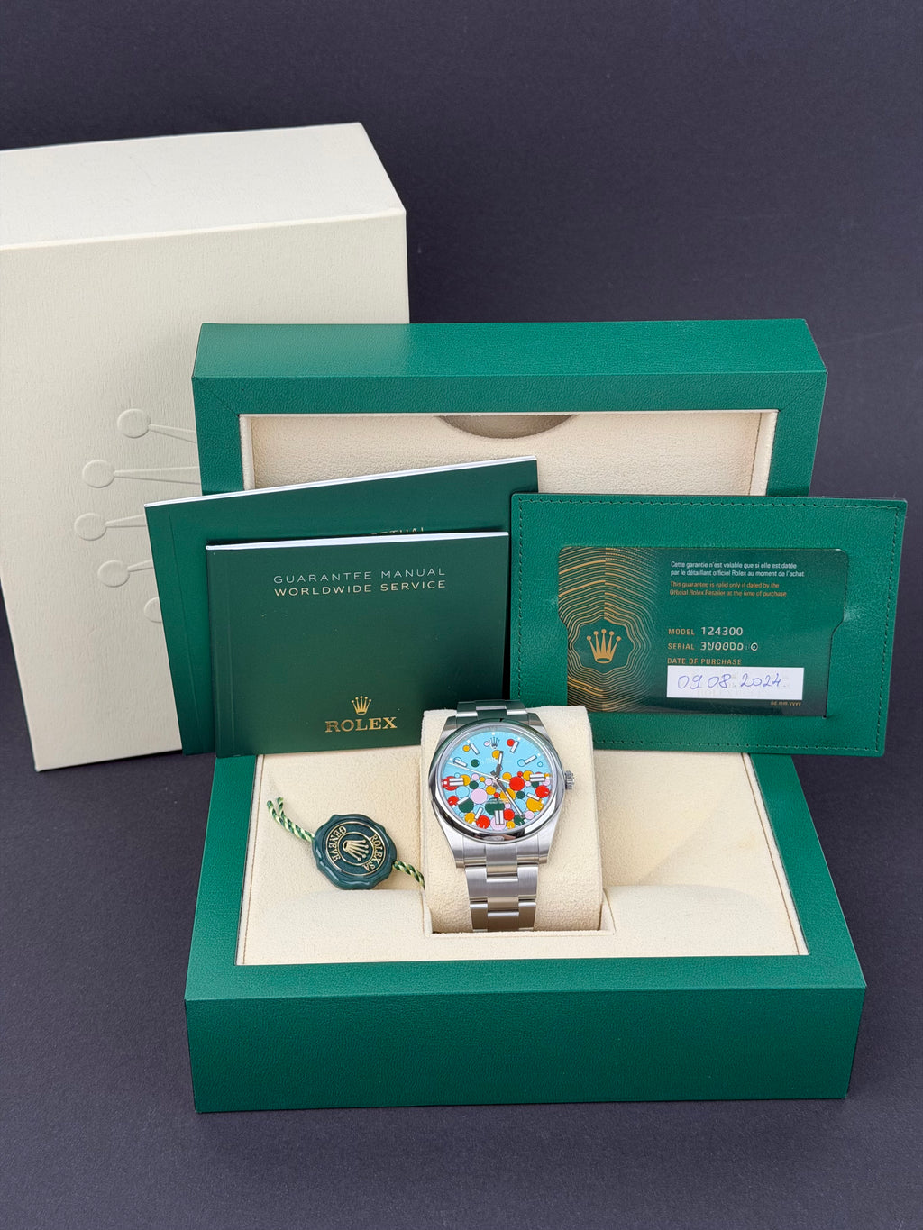 Rolex Oyster Perpetual 41 Celebration 124300 / 2024 / FULL SET / NEU