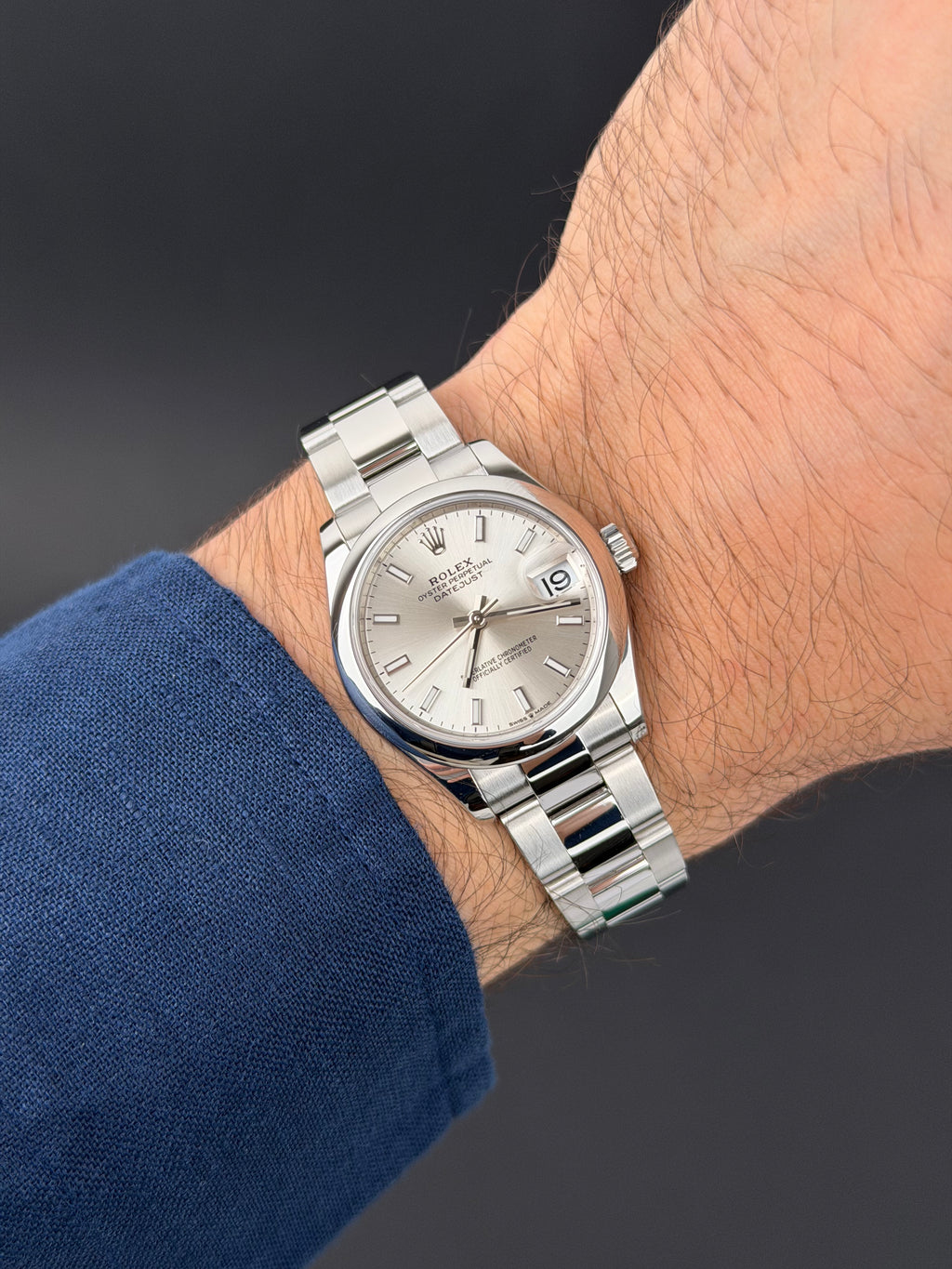 Rolex Datejust 31 Silber / 278240 / 2025 / FULL SET / WIE NEU / ERSTKAUFRECHNUNG