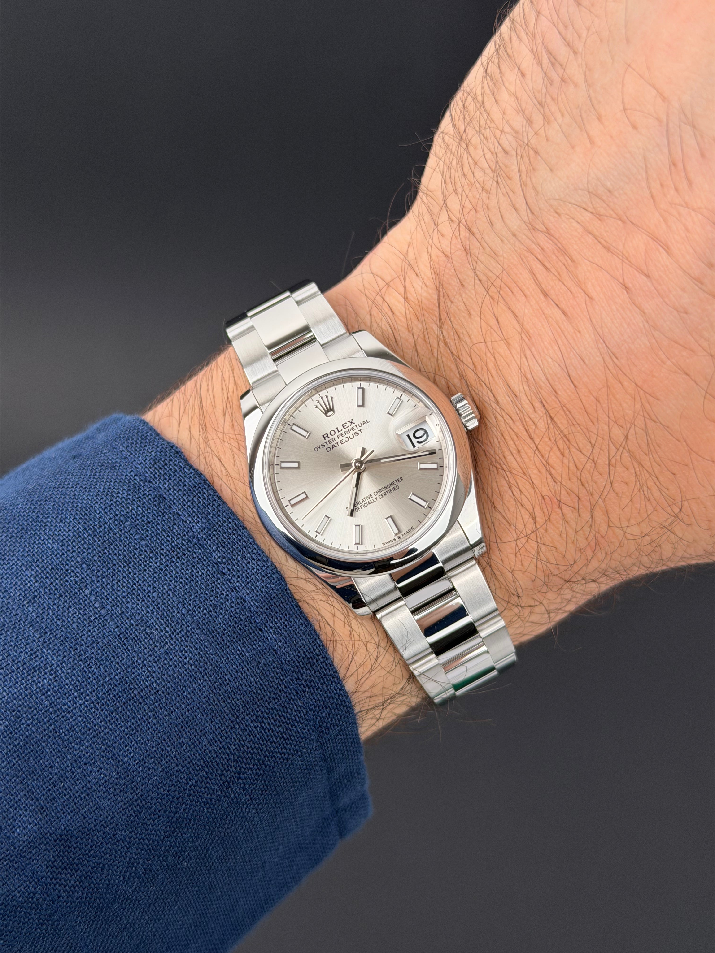Rolex Datejust 31 Silber / 278240 / 2025 / FULL SET / WIE NEU / ERSTKAUFRECHNUNG