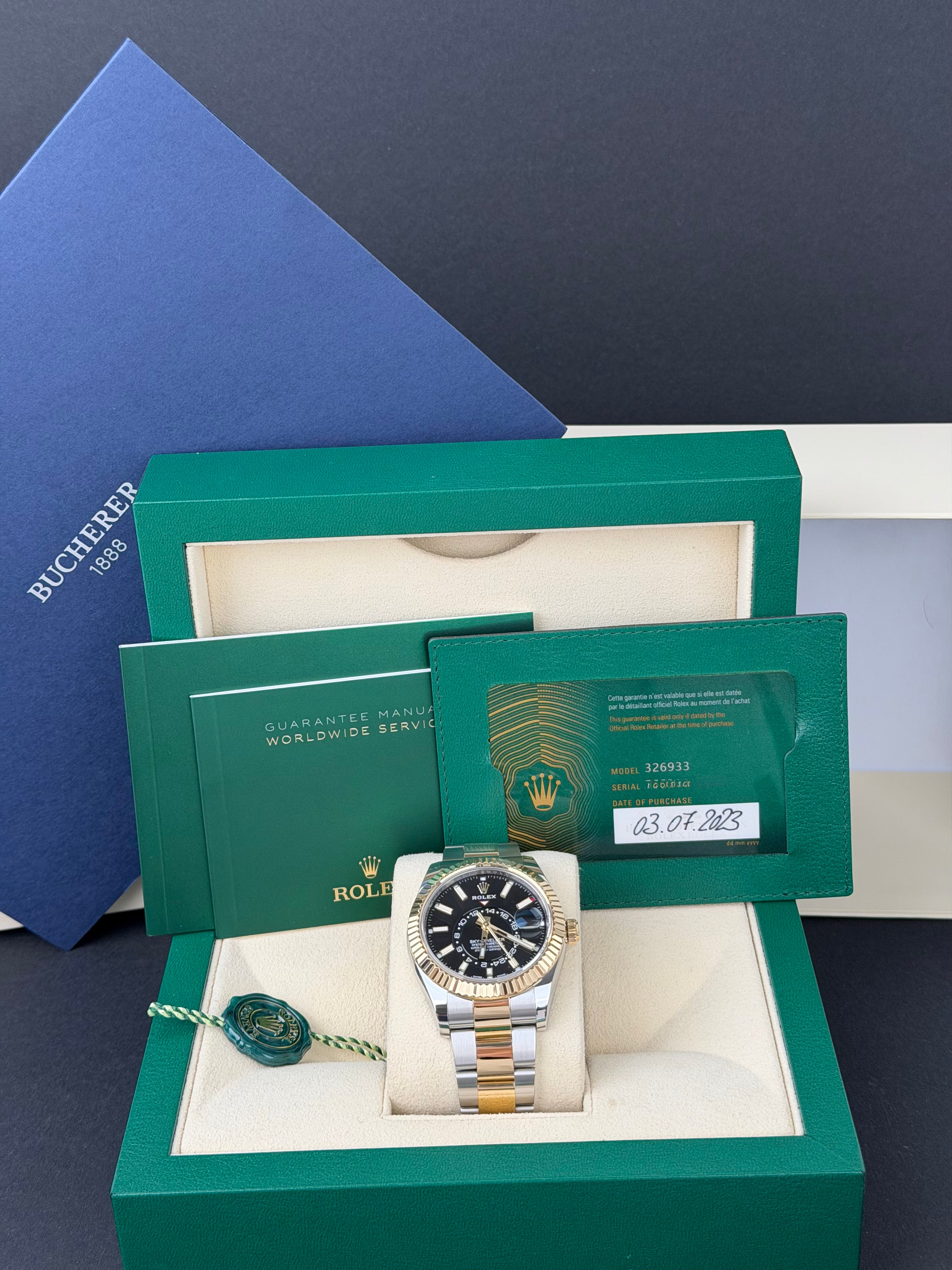 Rolex Sky-Dweller / 326933 / 2023 / FULL SET / WIE NEU