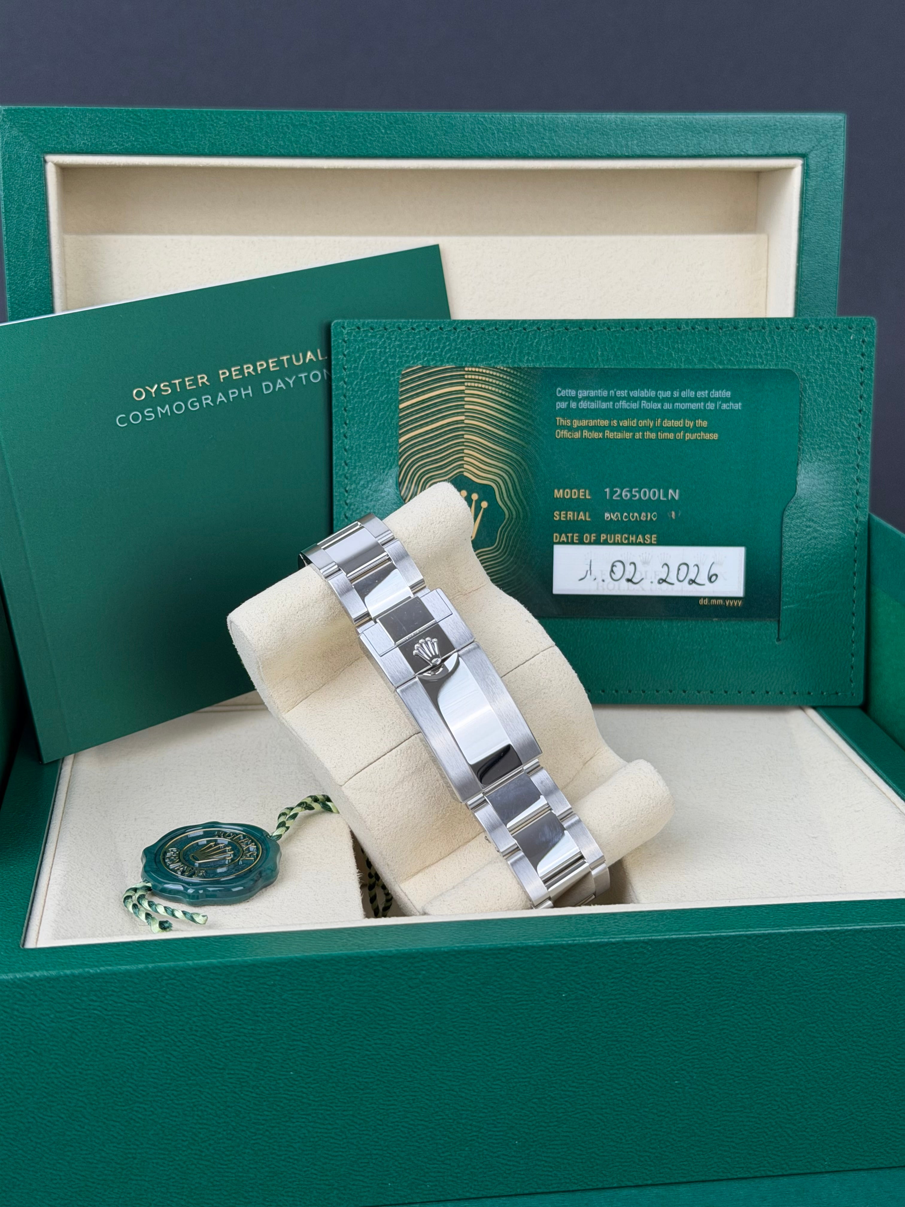 Rolex Daytona Panda 126500LN / 2026 / FULL SET / NEU