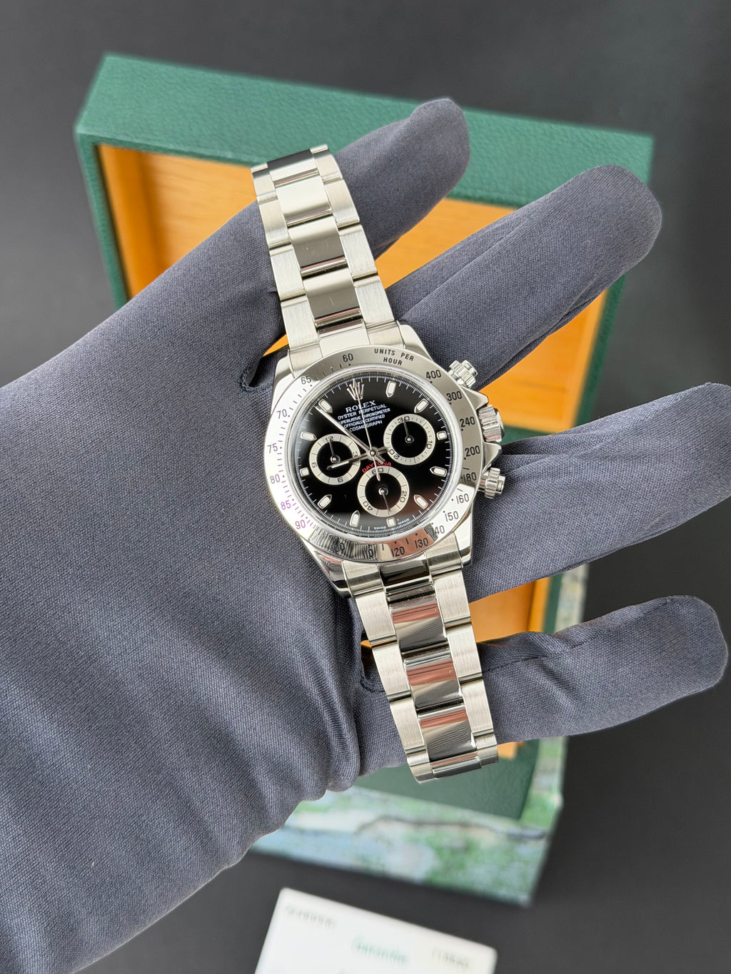 Rolex Daytona Schwarz 116520 / 2004 / Full Set / Neu / Collectors Set