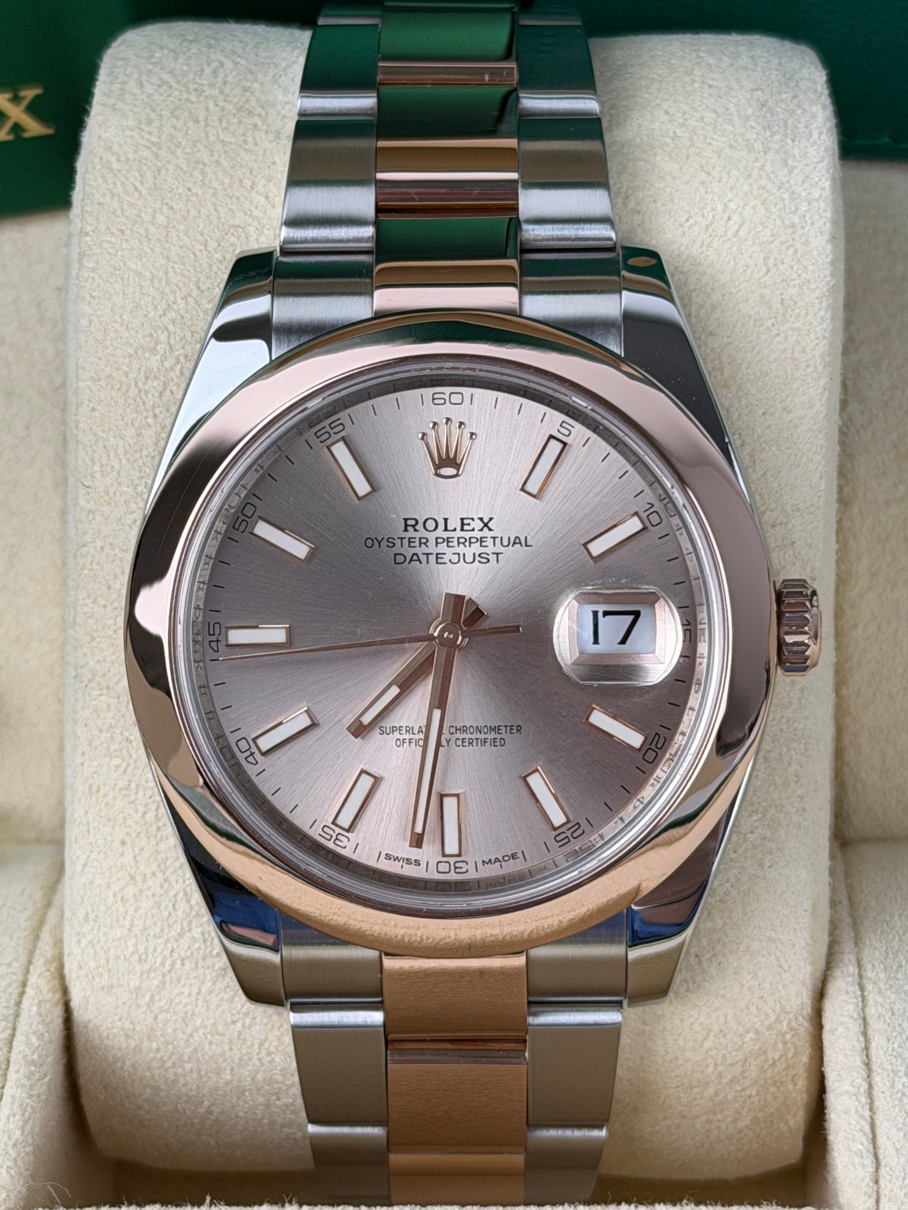 Rolex Datejust 41 126301 Sundust / 2017 / FULL SET / SEHR GUT / ERSTKAUFRECHNUNG