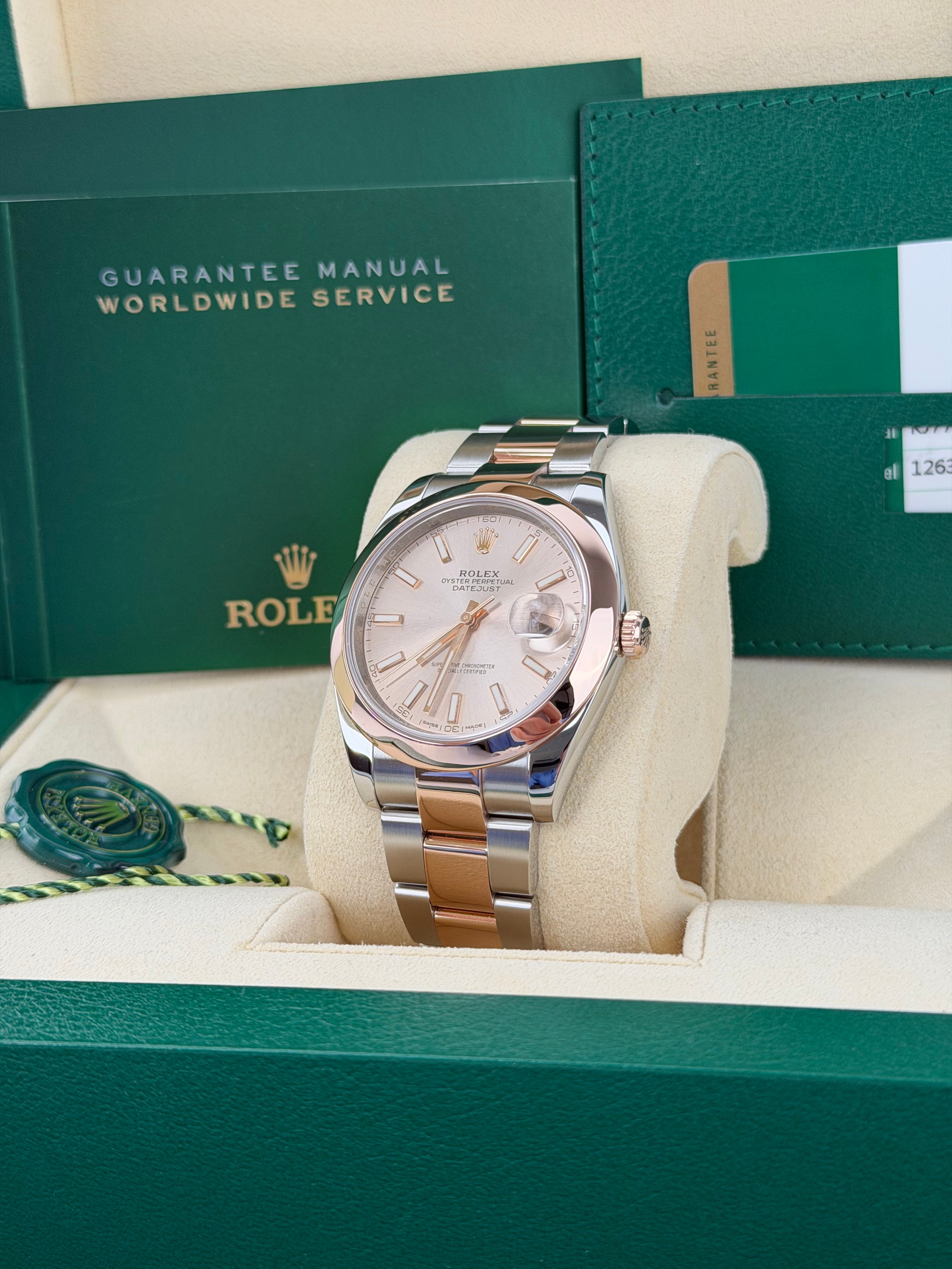Rolex Datejust 41 126301 Sundust / 2017 / FULL SET / SEHR GUT / ERSTKAUFRECHNUNG